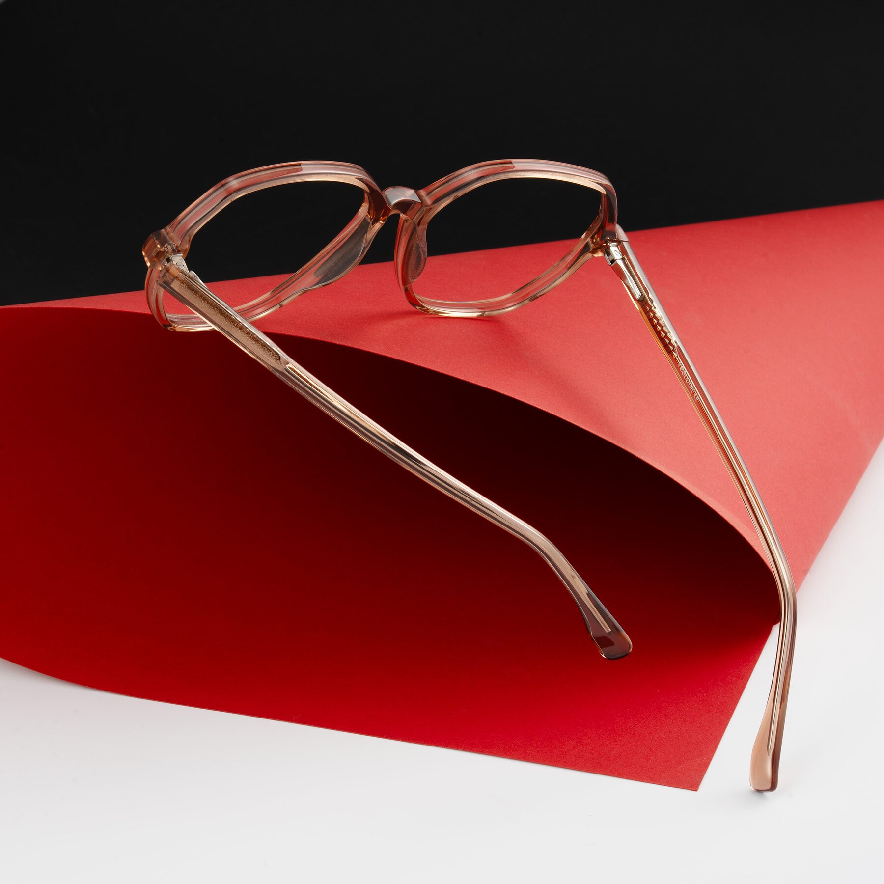 Lifestyle photography #2 of Avenite in Light Brown with Clear Eyeglass Lenses