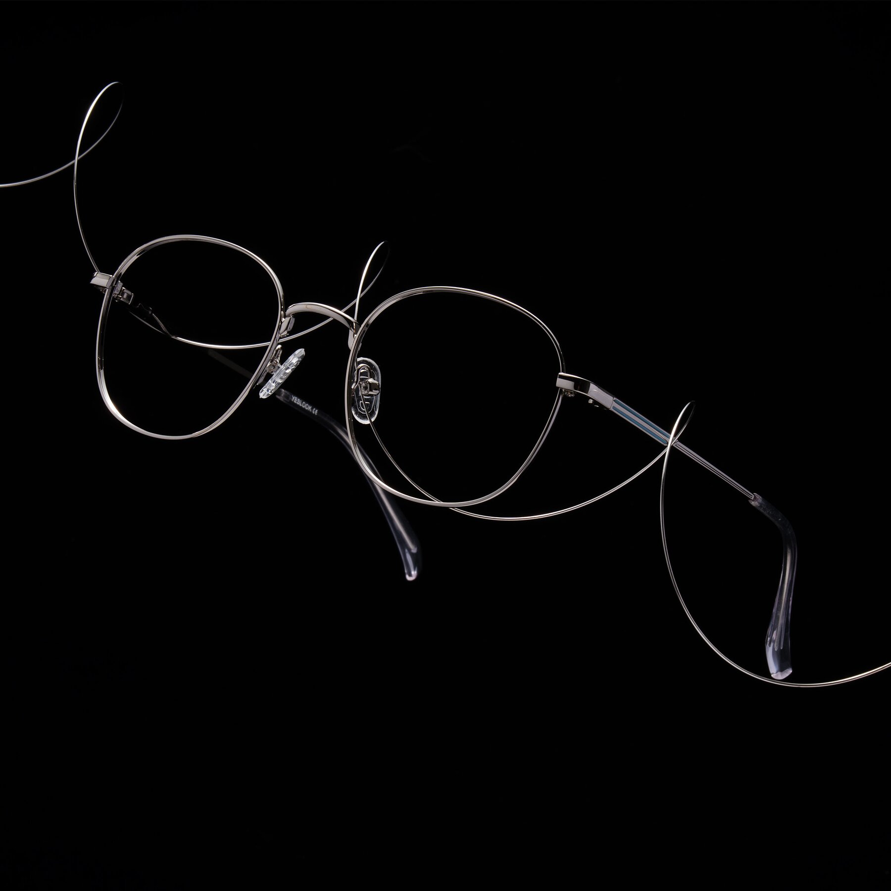 Lifestyle photography #1 of Inver in Silver with Clear Eyeglass Lenses