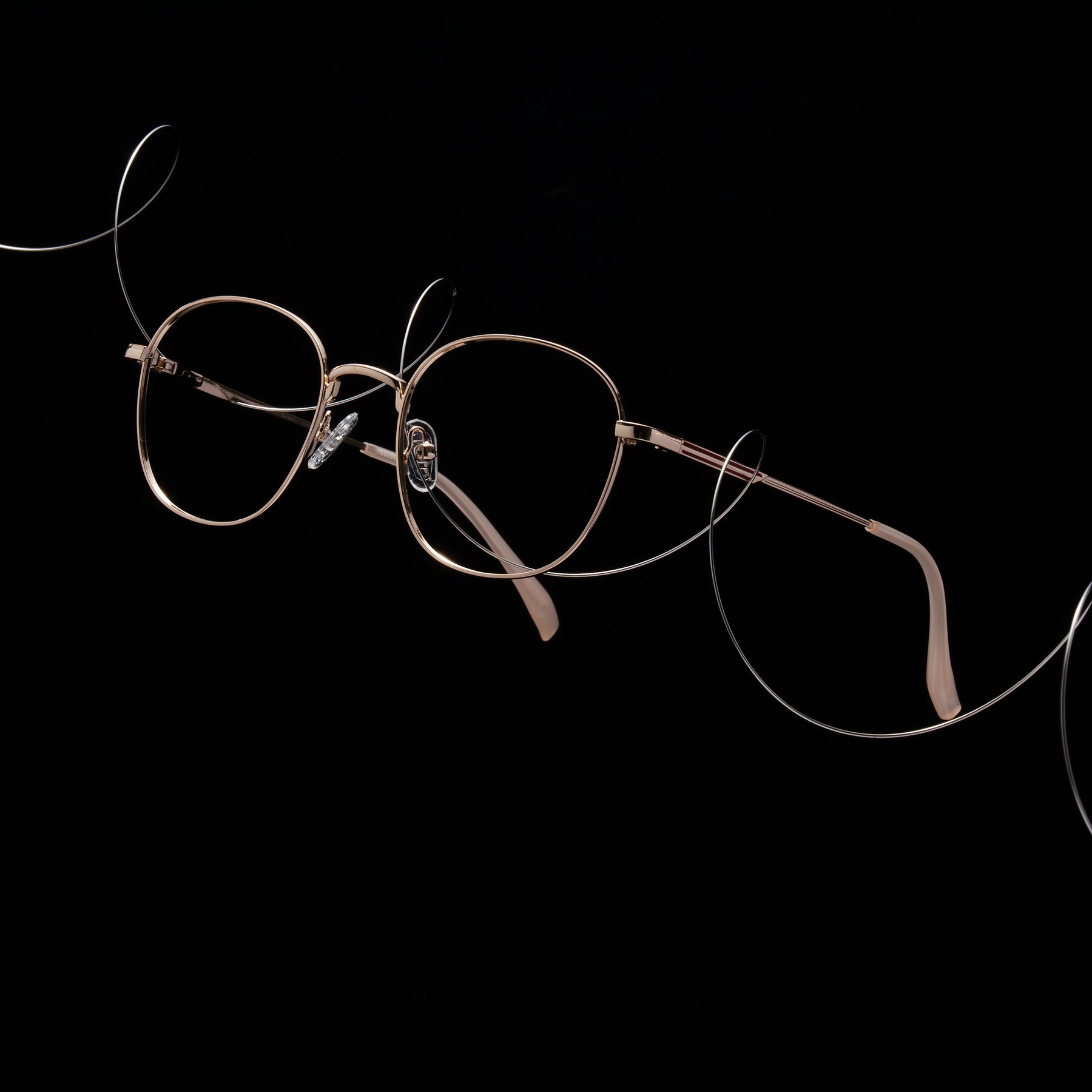 Lifestyle photography #1 of Inver in Gold with Clear Eyeglass Lenses
