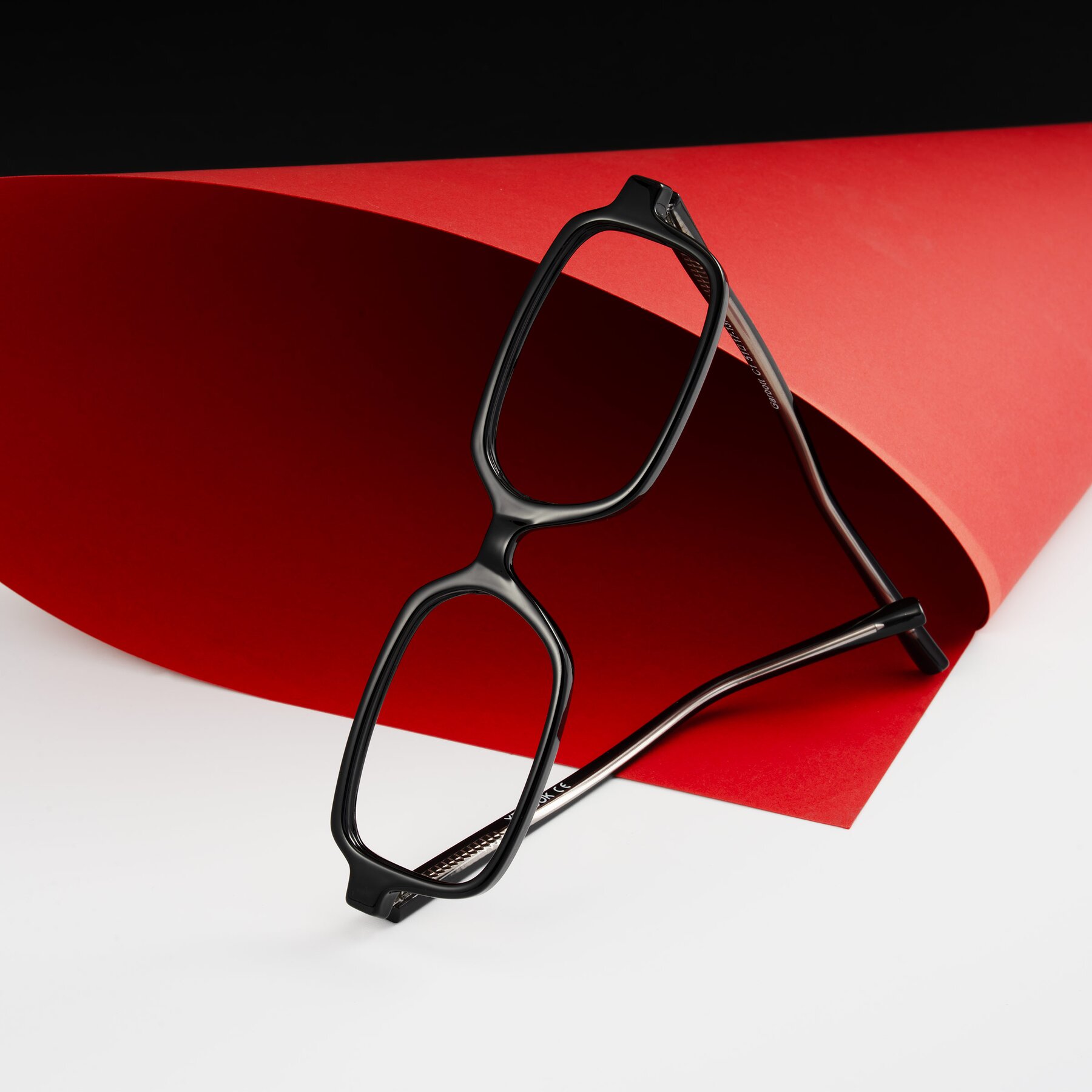 Lifestyle photography #1 of Garbott in Black with Clear Eyeglass Lenses