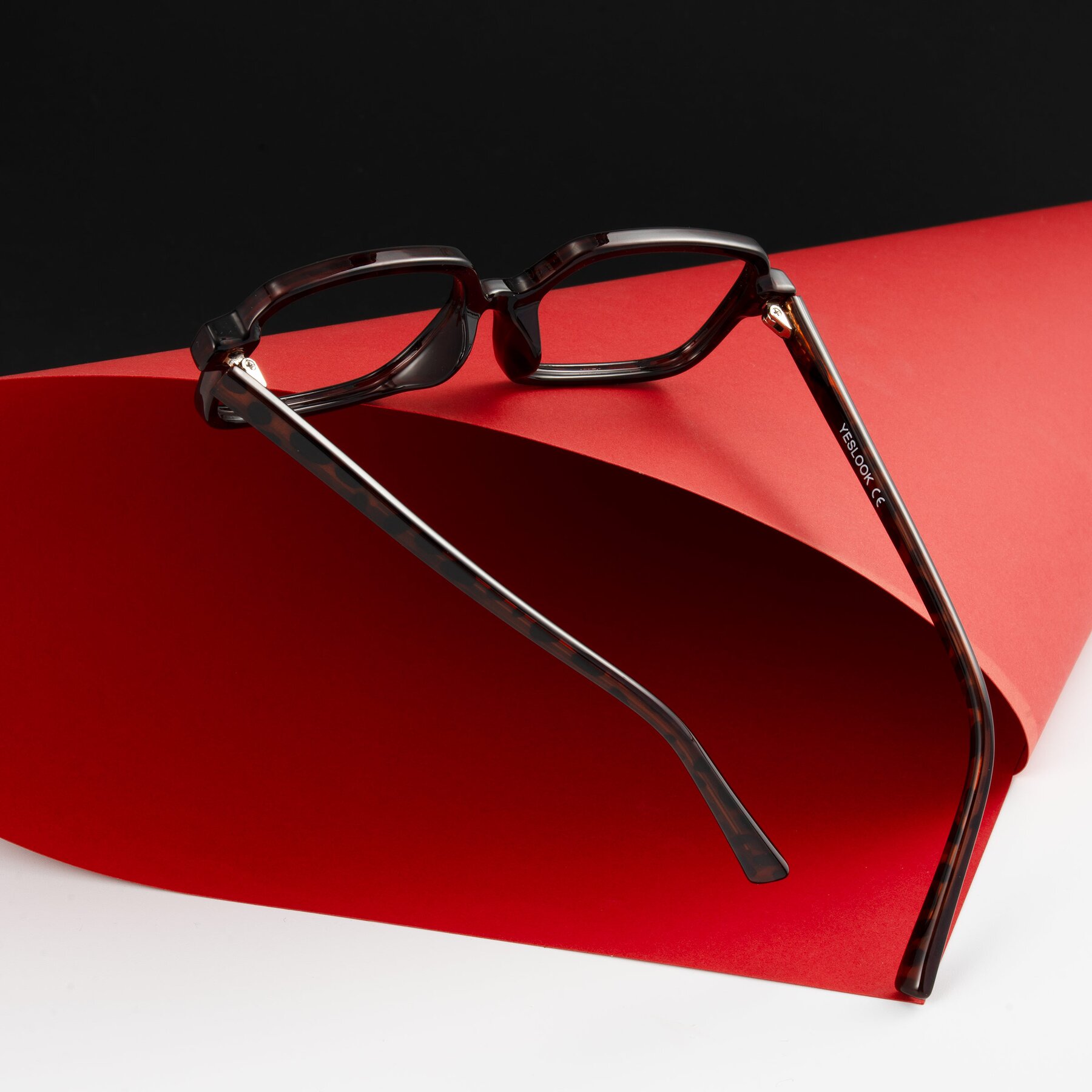Lifestyle photography #2 of Garbott in Leopard-Print with Clear Eyeglass Lenses