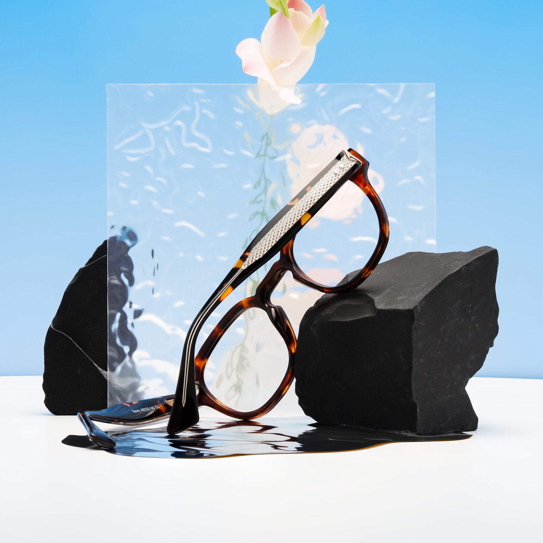 Lifestyle photography #2 of Sunny in Tortoise with Clear Eyeglass Lenses