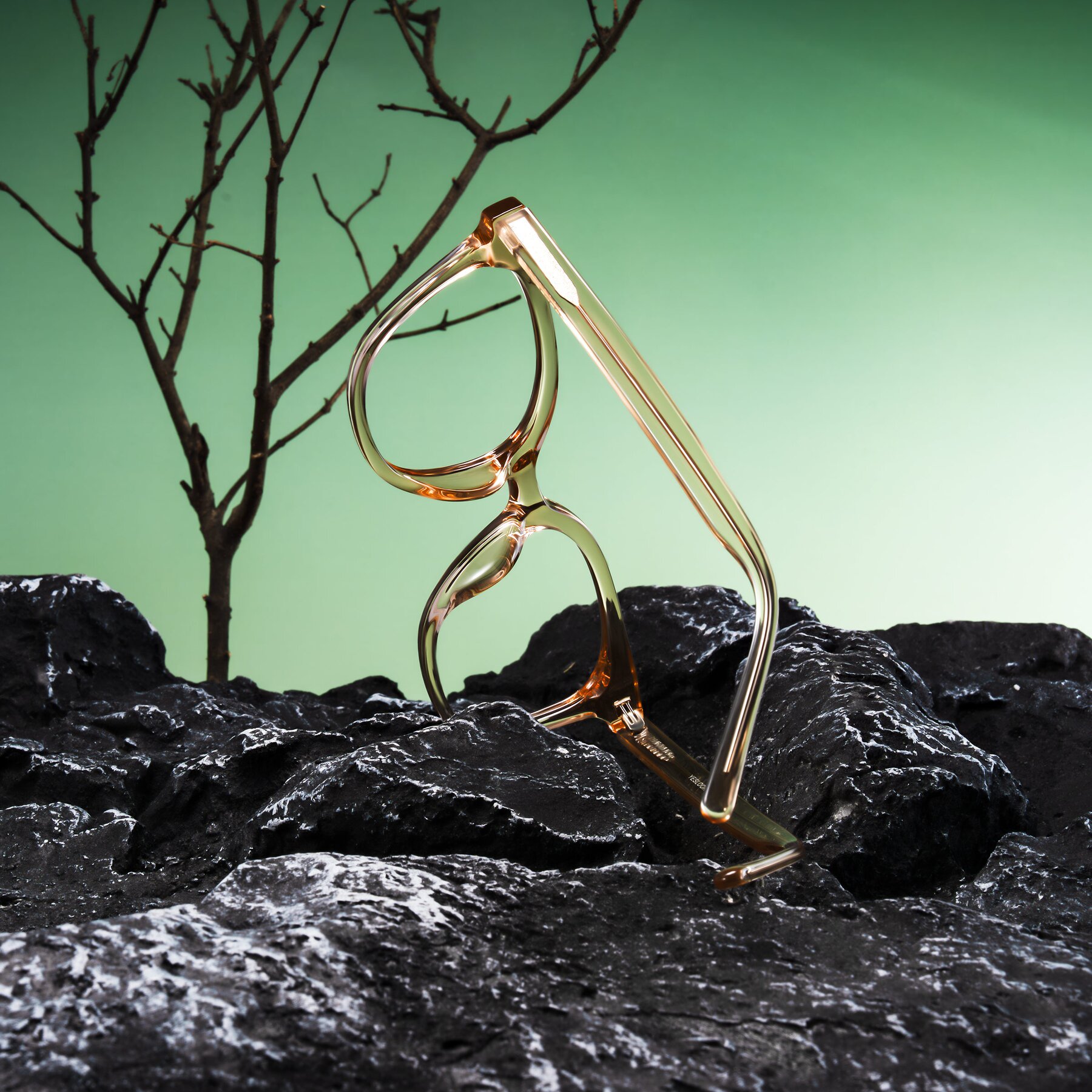 Lifestyle photography #2 of Jeromme in Champagne with Clear Eyeglass Lenses