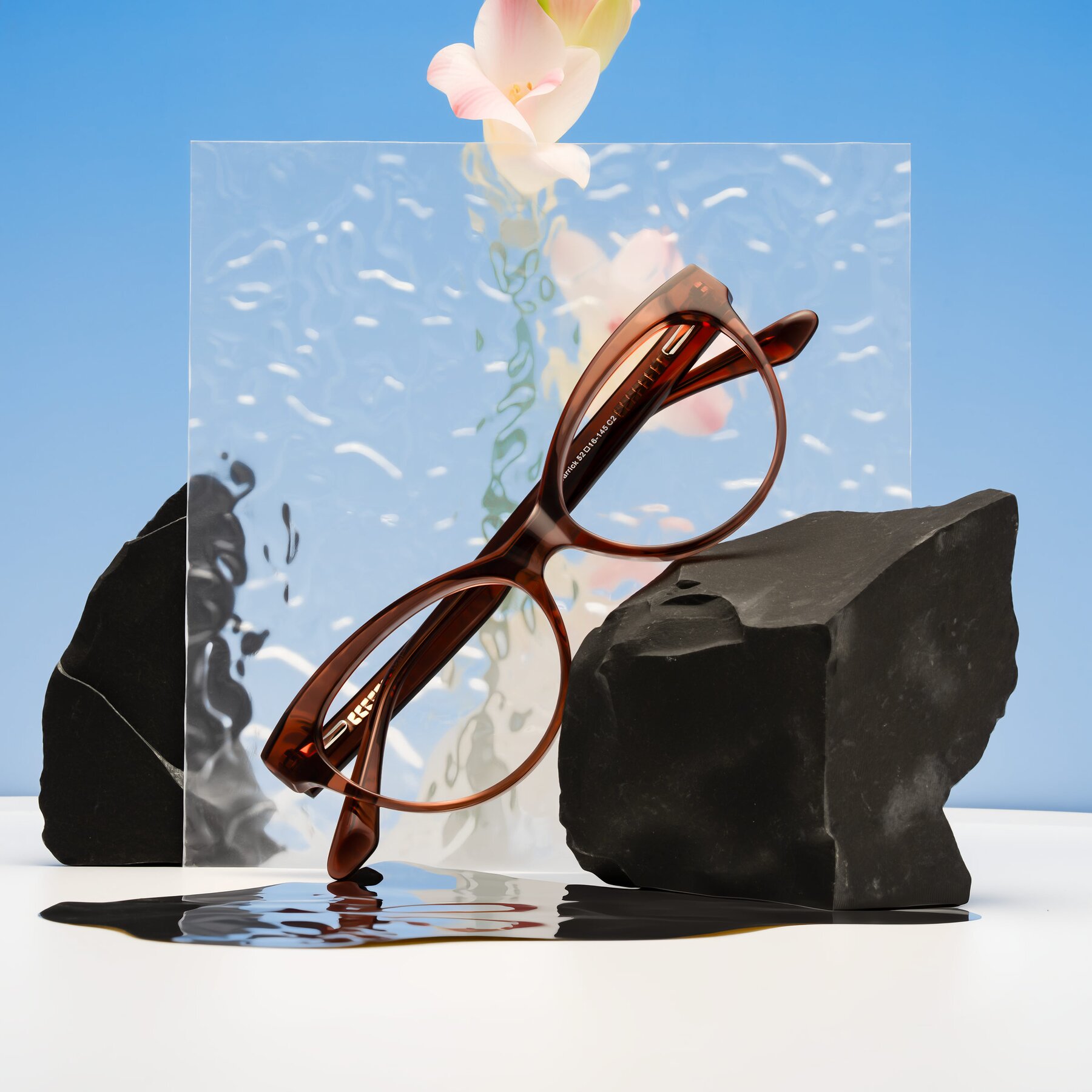 Women's lifestyle photography #2 of Carrick in Brown with Clear Eyeglass Lenses