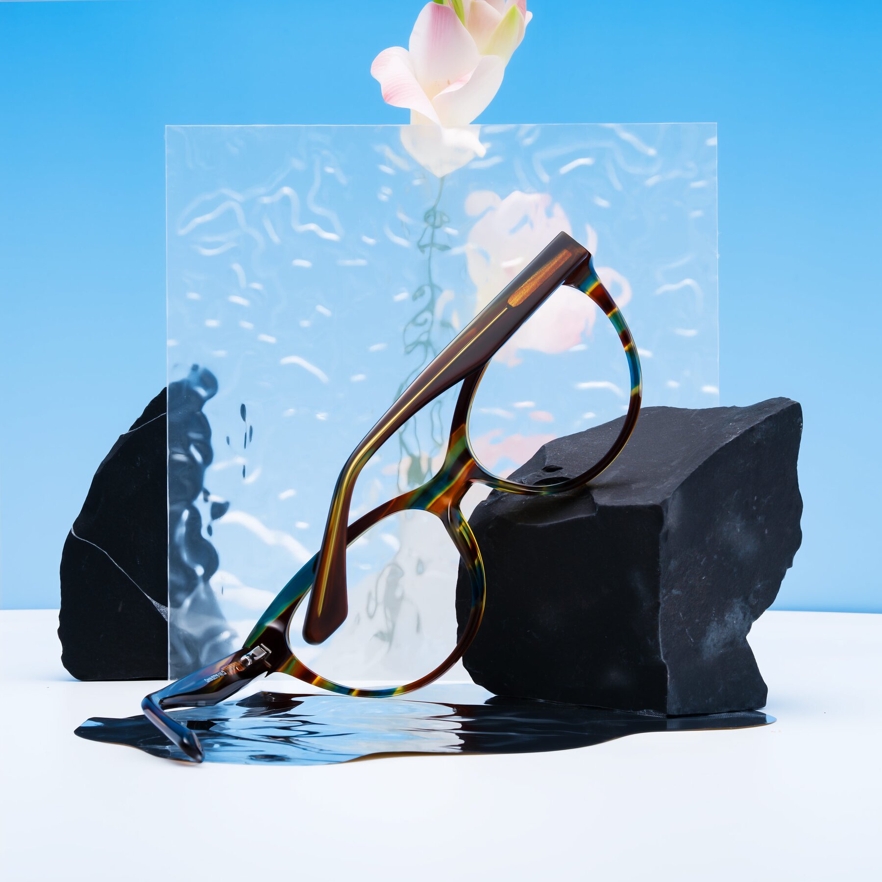 Women's lifestyle photography #2 of Carrick in Forest Tortoise with Clear Eyeglass Lenses