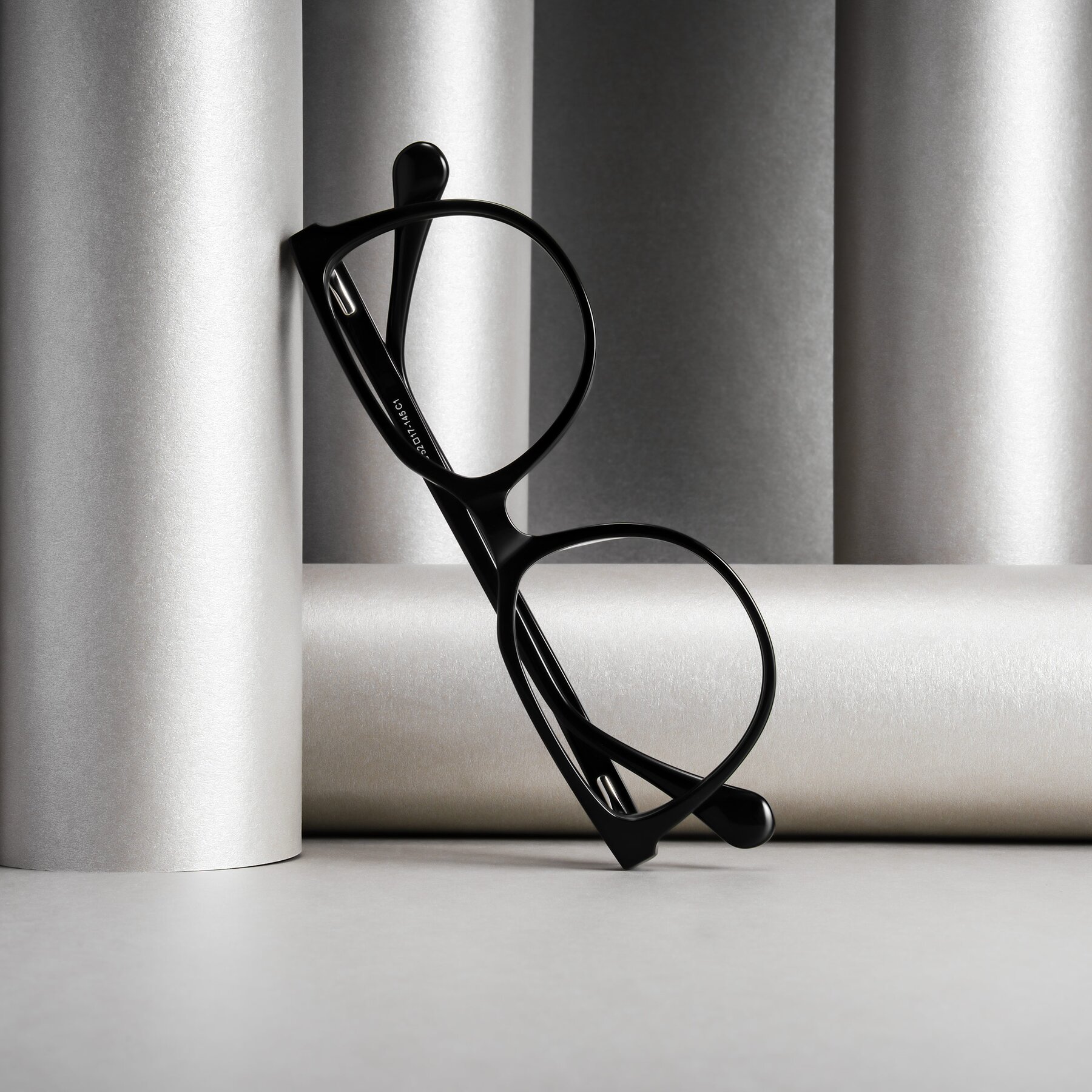 Women's lifestyle photography #2 of Glenroe in Black with Clear Eyeglass Lenses