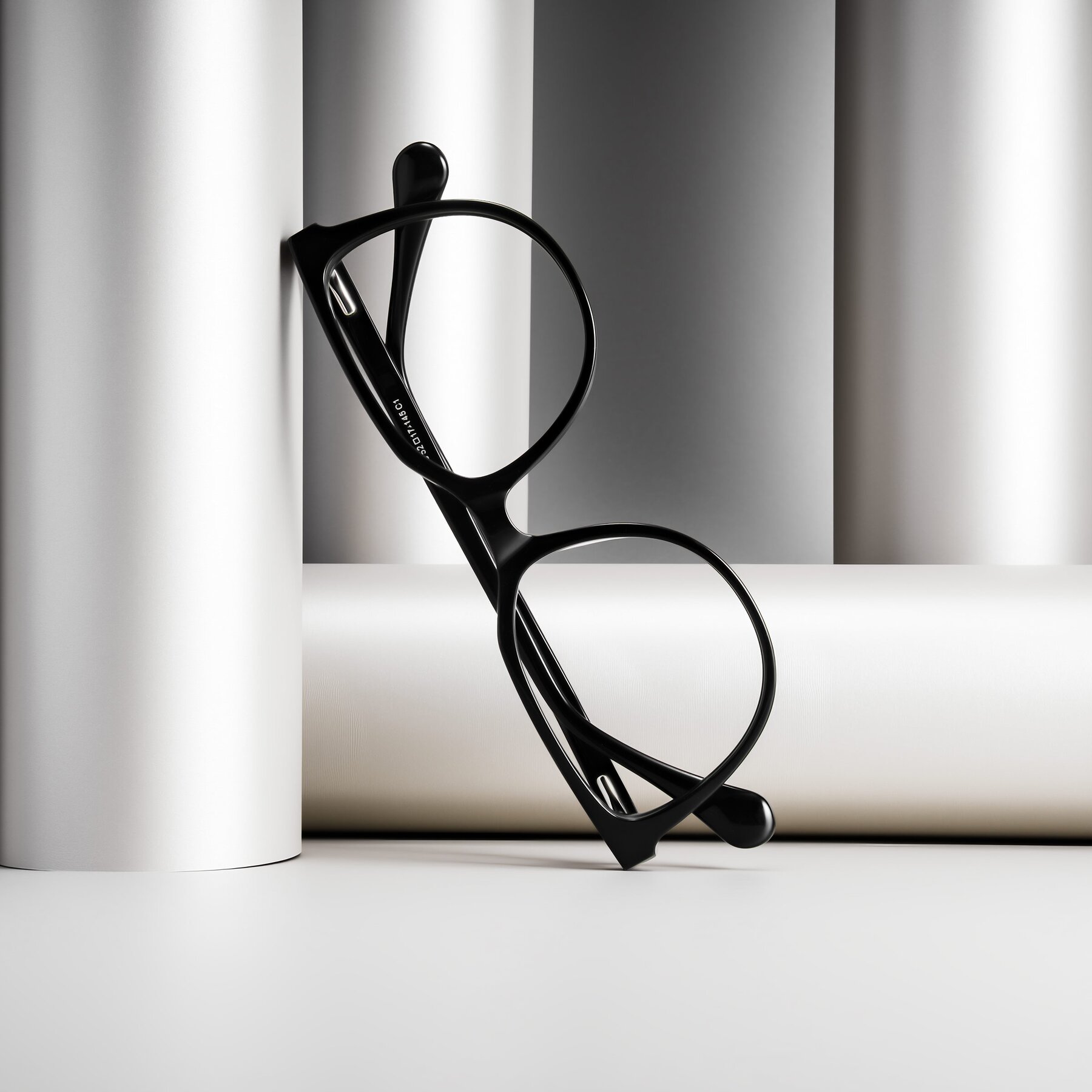 Women's lifestyle photography #2 of Glenroe in Black with Clear Eyeglass Lenses