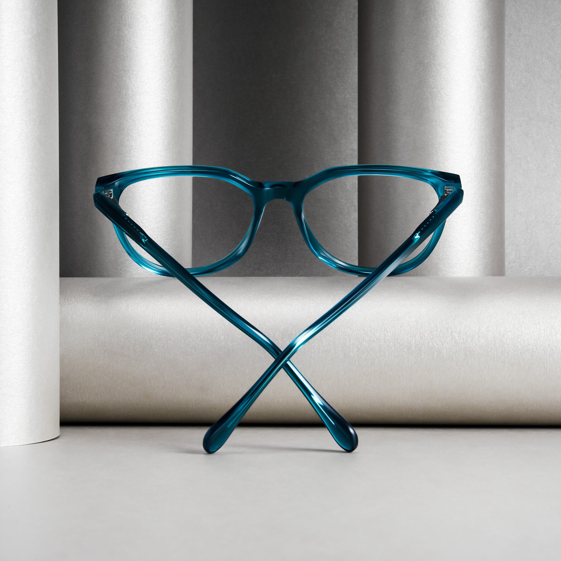 Women's lifestyle photography #1 of Glenroe in Peacock with Clear Eyeglass Lenses