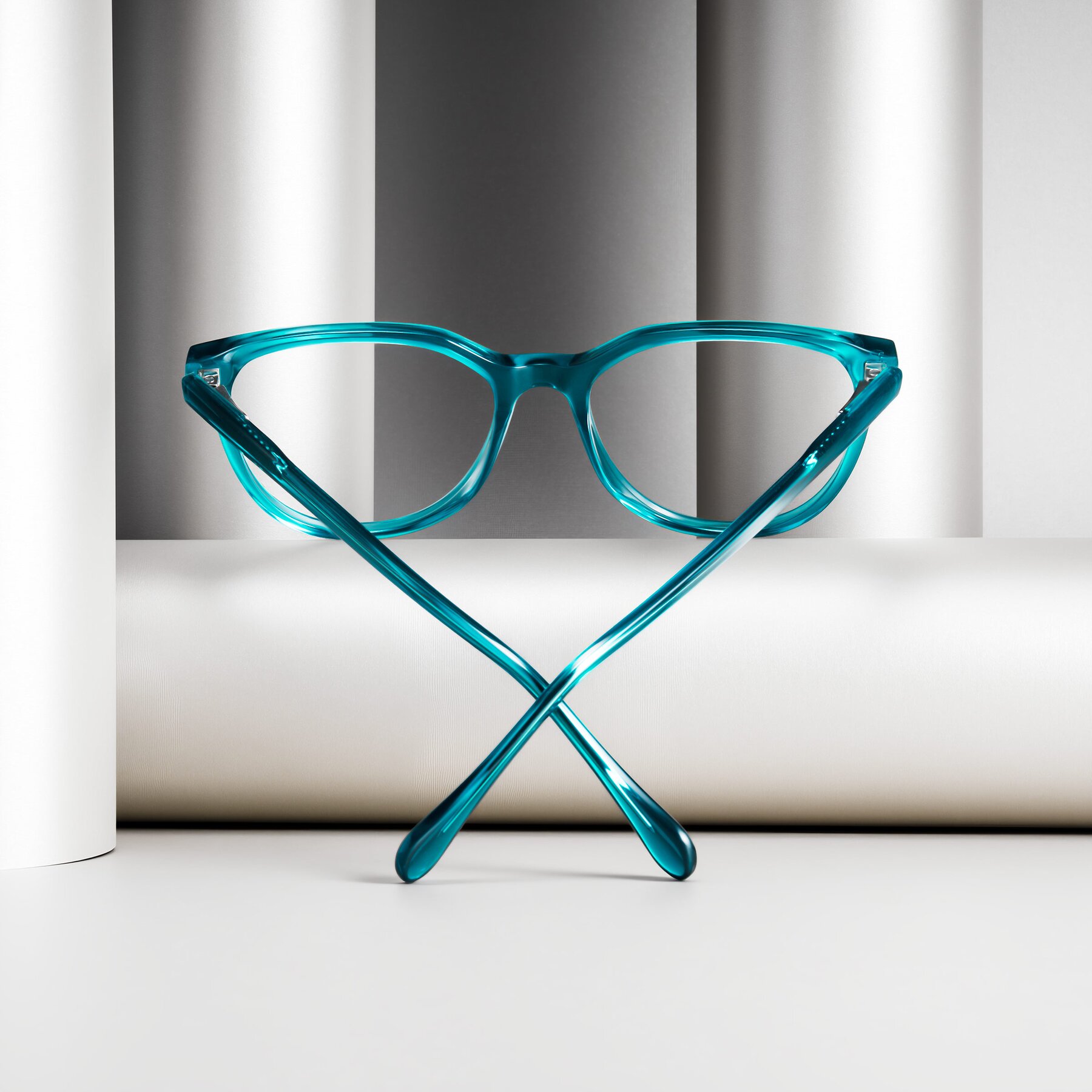 Women's lifestyle photography #1 of Glenroe in Peacock with Clear Eyeglass Lenses