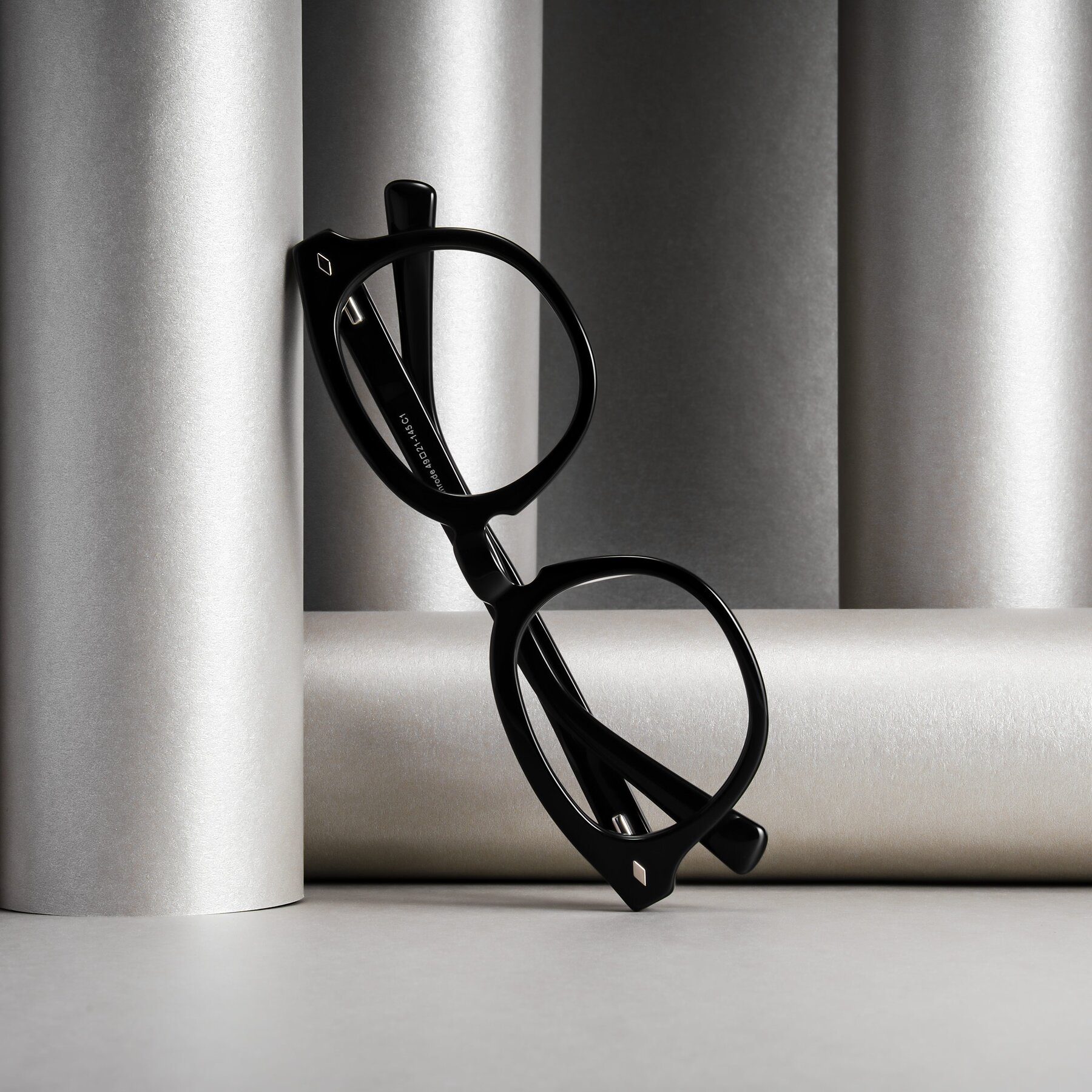 Lifestyle photography #2 of Nehrode in Black with Clear Eyeglass Lenses