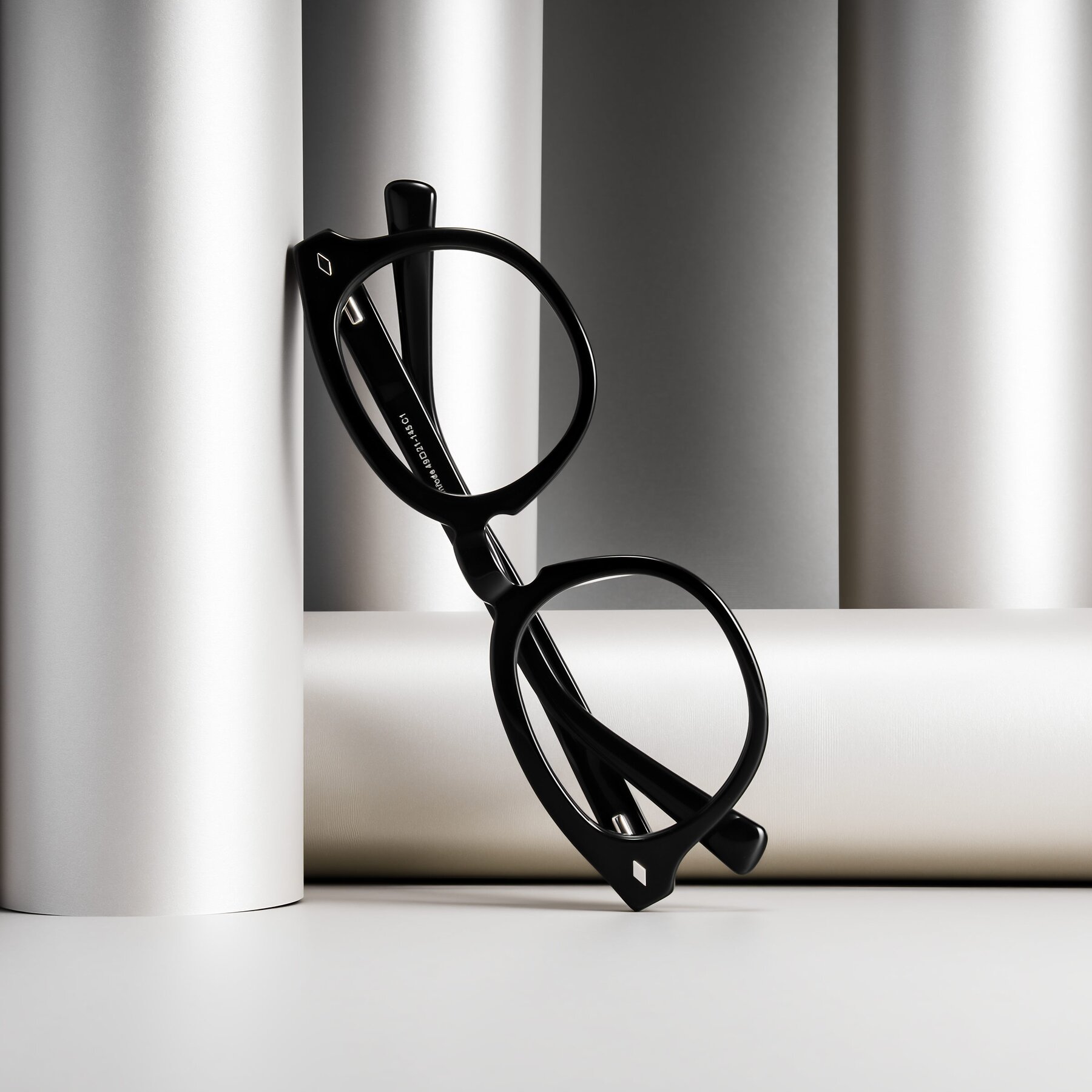 Lifestyle photography #2 of Nehrode in Black with Clear Eyeglass Lenses