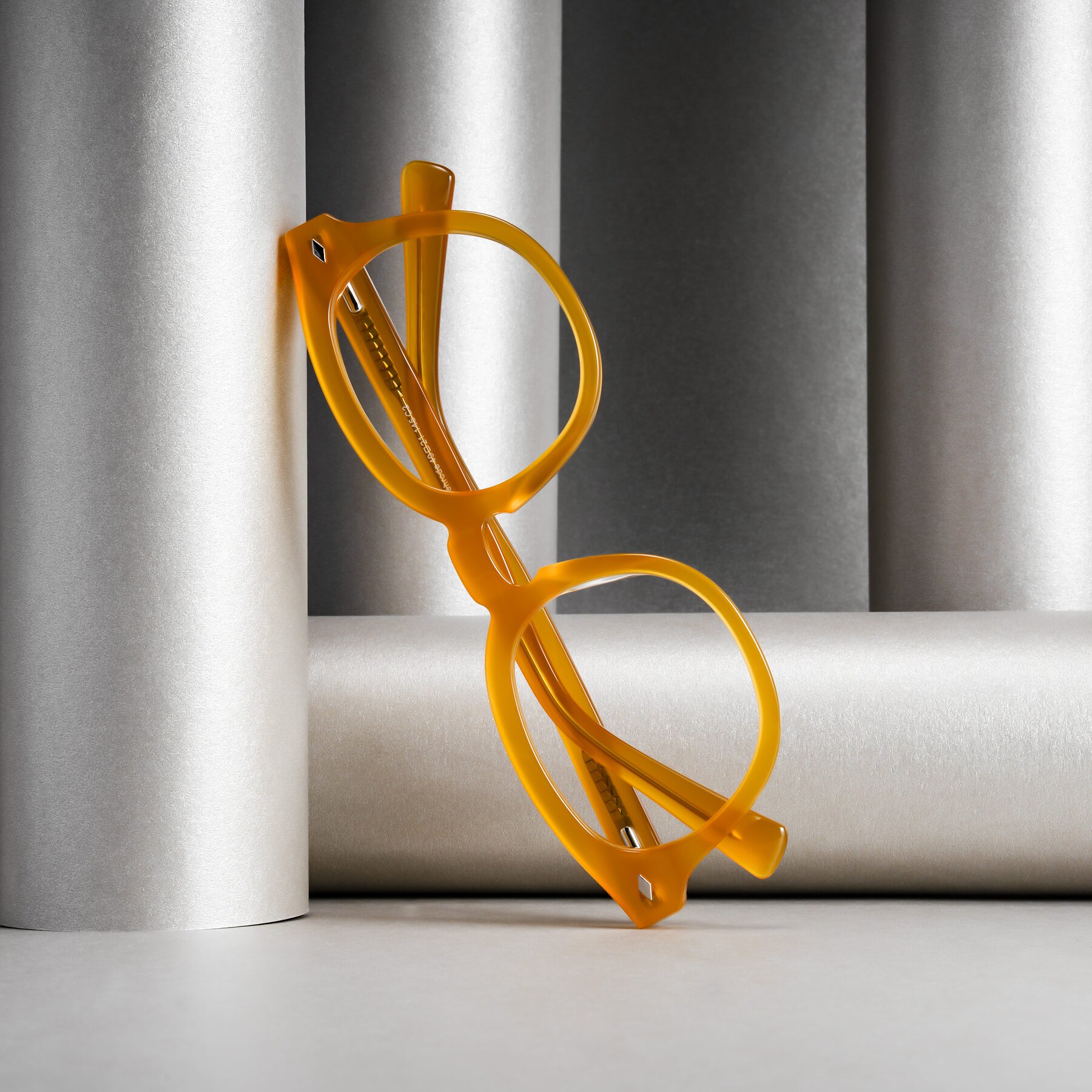 Lifestyle photography #2 of Nehrode in Honey with Clear Eyeglass Lenses
