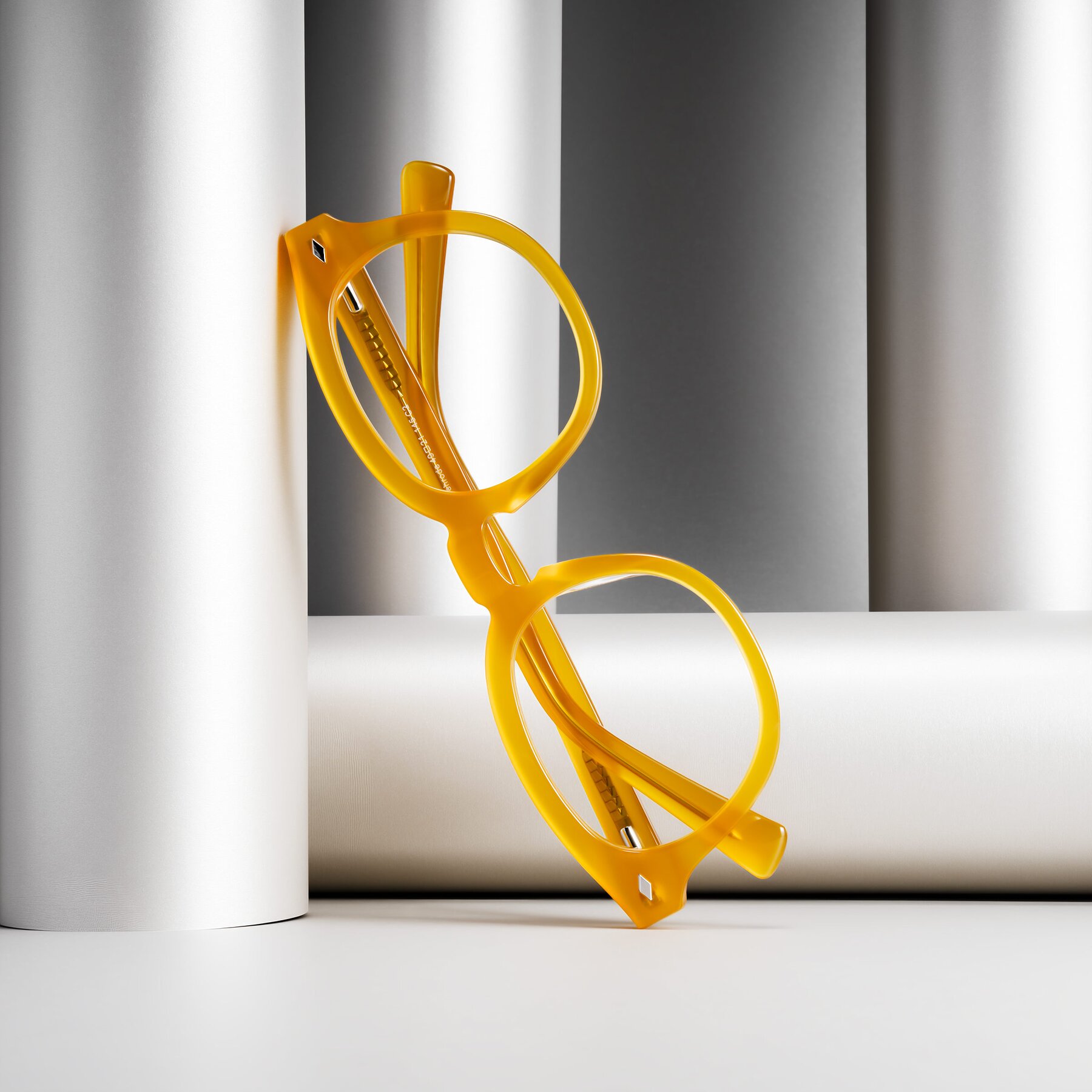 Lifestyle photography #2 of Nehrode in Honey with Clear Eyeglass Lenses
