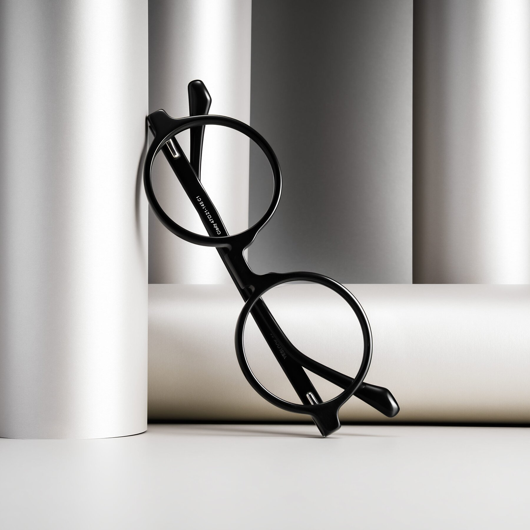 Lifestyle photography #2 of Clady in Black with Clear Eyeglass Lenses