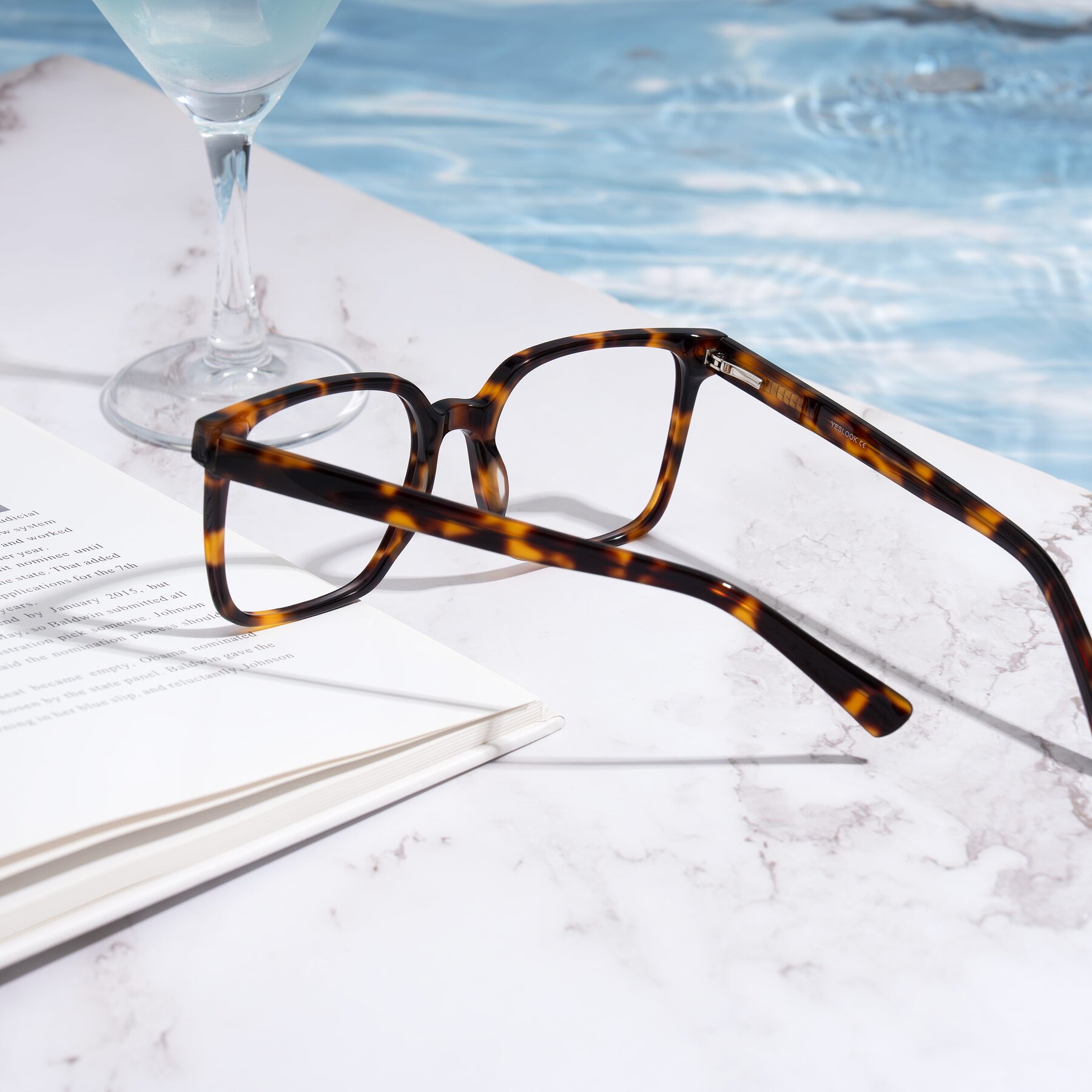 Lifestyle photography #2 of Donegal in Tortoise with Clear Eyeglass Lenses