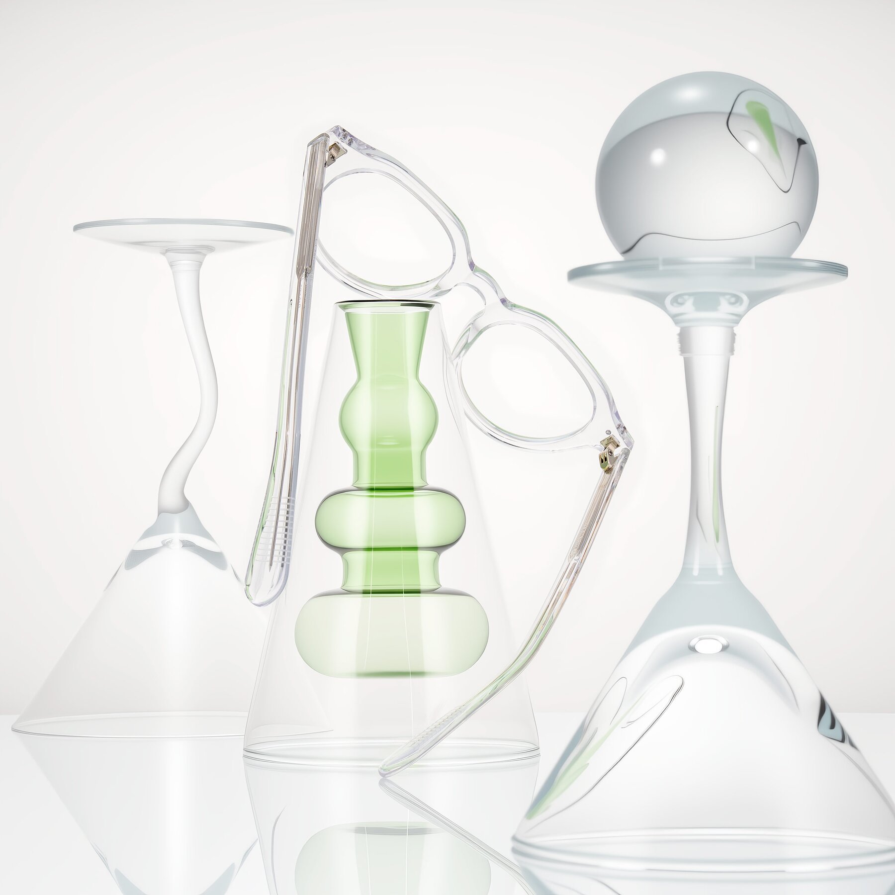 Lifestyle photography #2 of Rohamn in Clear with Clear Eyeglass Lenses