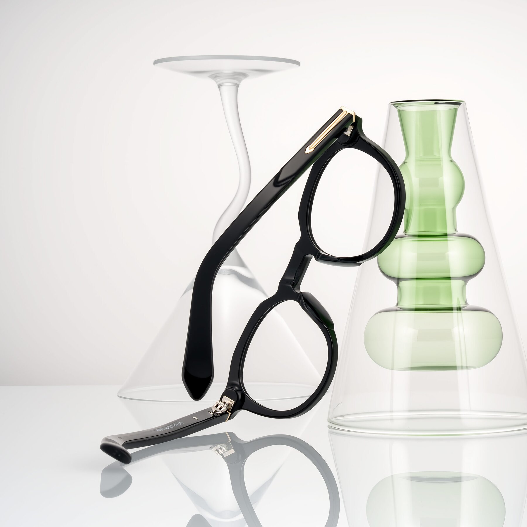 Lifestyle photography #2 of Lachard in Black with Clear Eyeglass Lenses