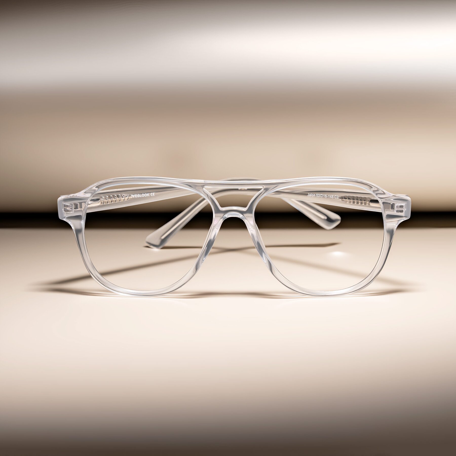 Lifestyle photography #1 of Jalon in Clear with Clear Reading Eyeglass Lenses