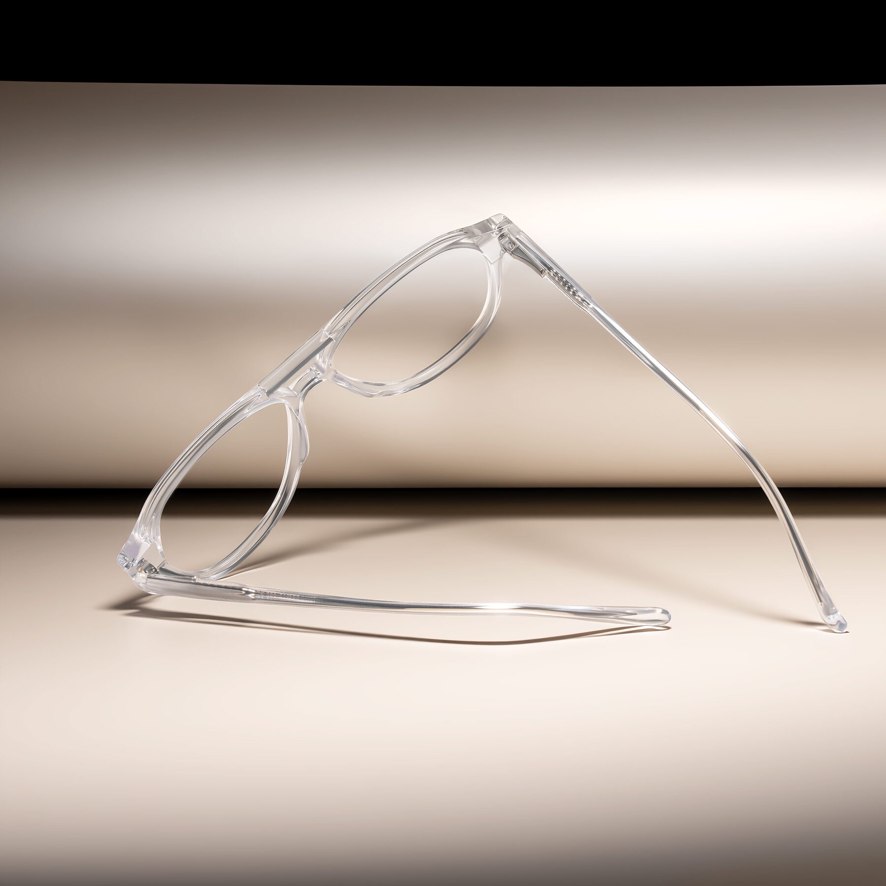 Lifestyle photography #2 of Jalon in Clear with Clear Reading Eyeglass Lenses