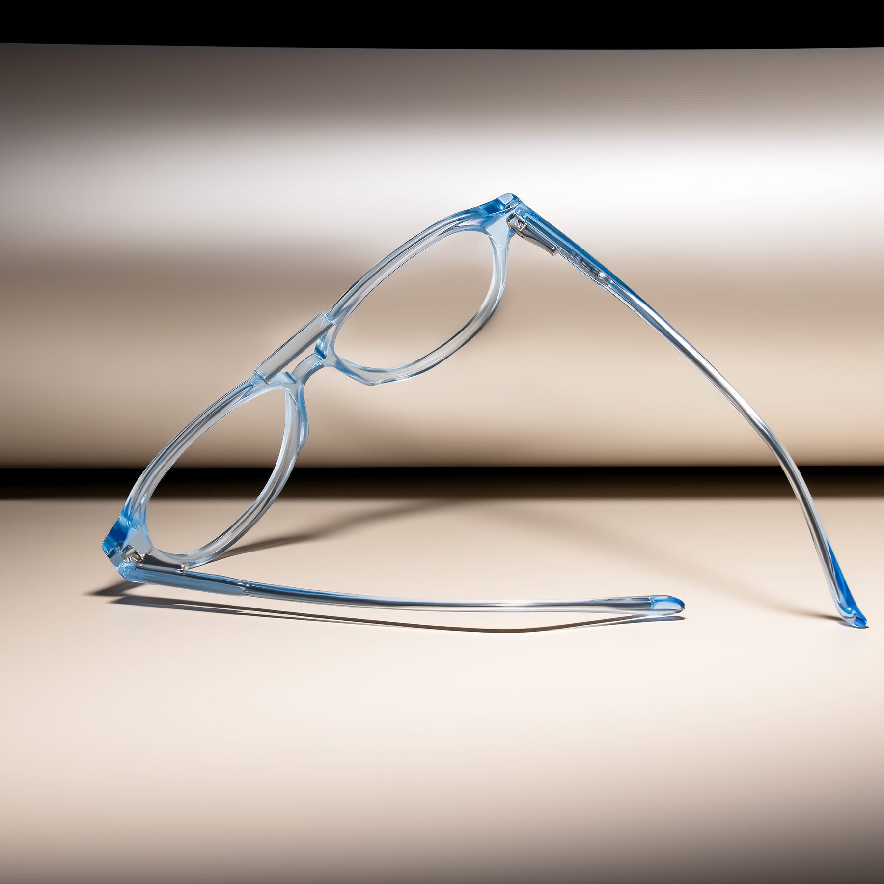 Lifestyle photography #2 of Jalon in Light Blue with Clear Eyeglass Lenses