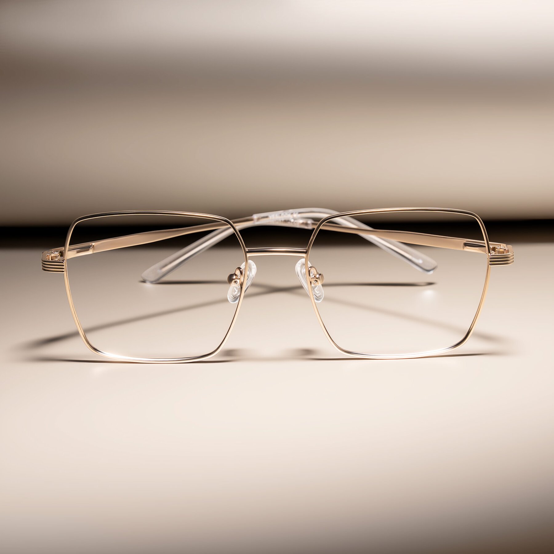 Lifestyle photography #1 of Grafton in Light Gold with Clear Eyeglass Lenses