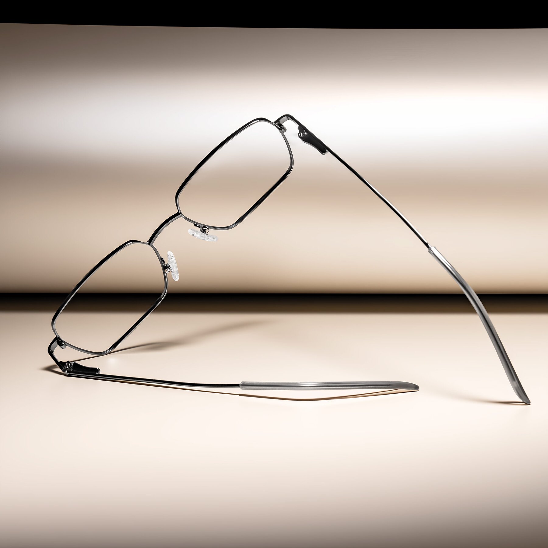 Lifestyle photography #2 of Grafton in Gunmetal with Clear Reading Eyeglass Lenses