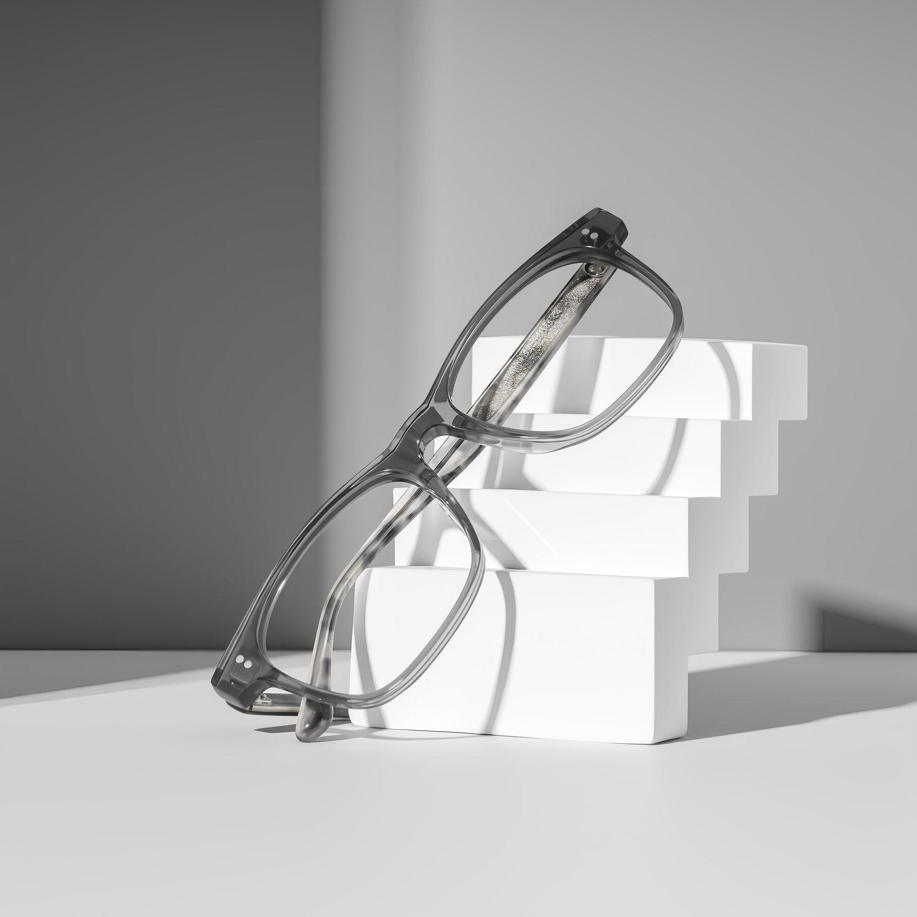 Lifestyle photography #1 of Rhanna in Gray/Tortoise with Clear Reading Eyeglass Lenses