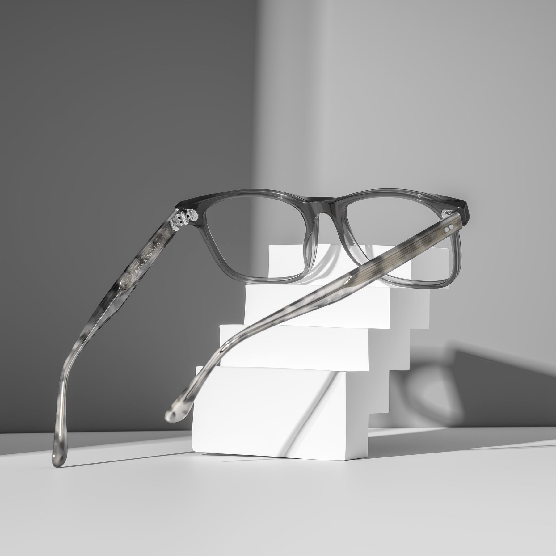Lifestyle photography #2 of Rhanna in Gray/Tortoise with Clear Reading Eyeglass Lenses