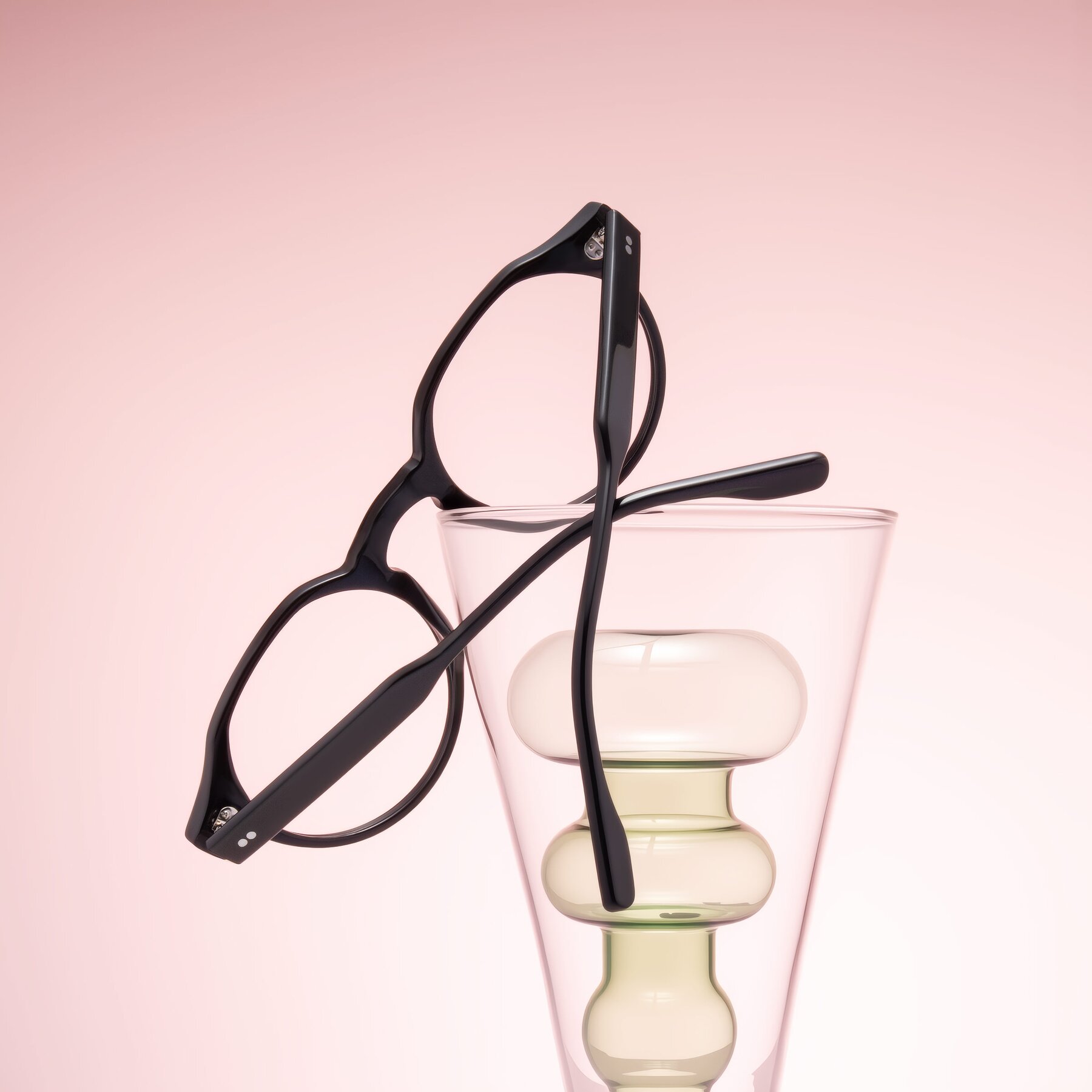 Lifestyle photography #2 of Vaswat in Black with Clear Eyeglass Lenses