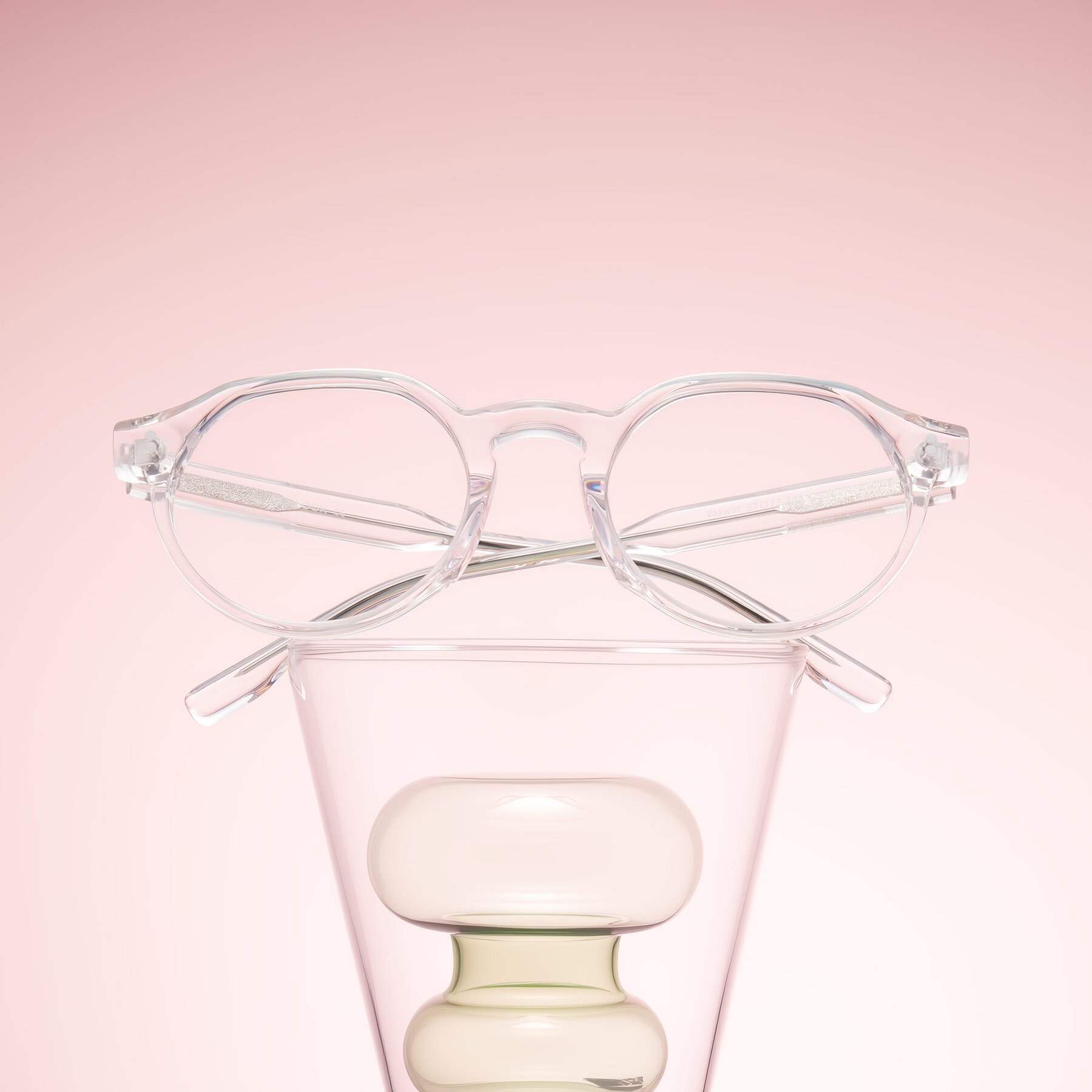 Lifestyle photography #1 of Vaswat in Clear with Clear Eyeglass Lenses