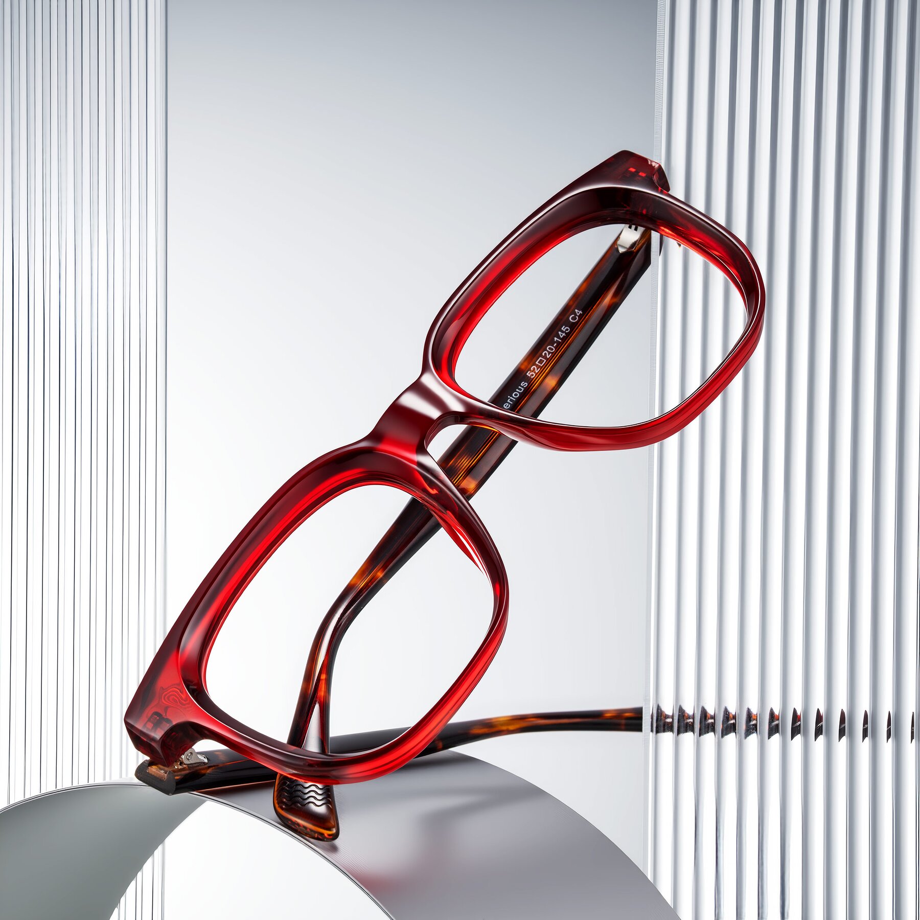 Lifestyle photography #1 of Mysterious in Wine/Tortoise with Clear Eyeglass Lenses