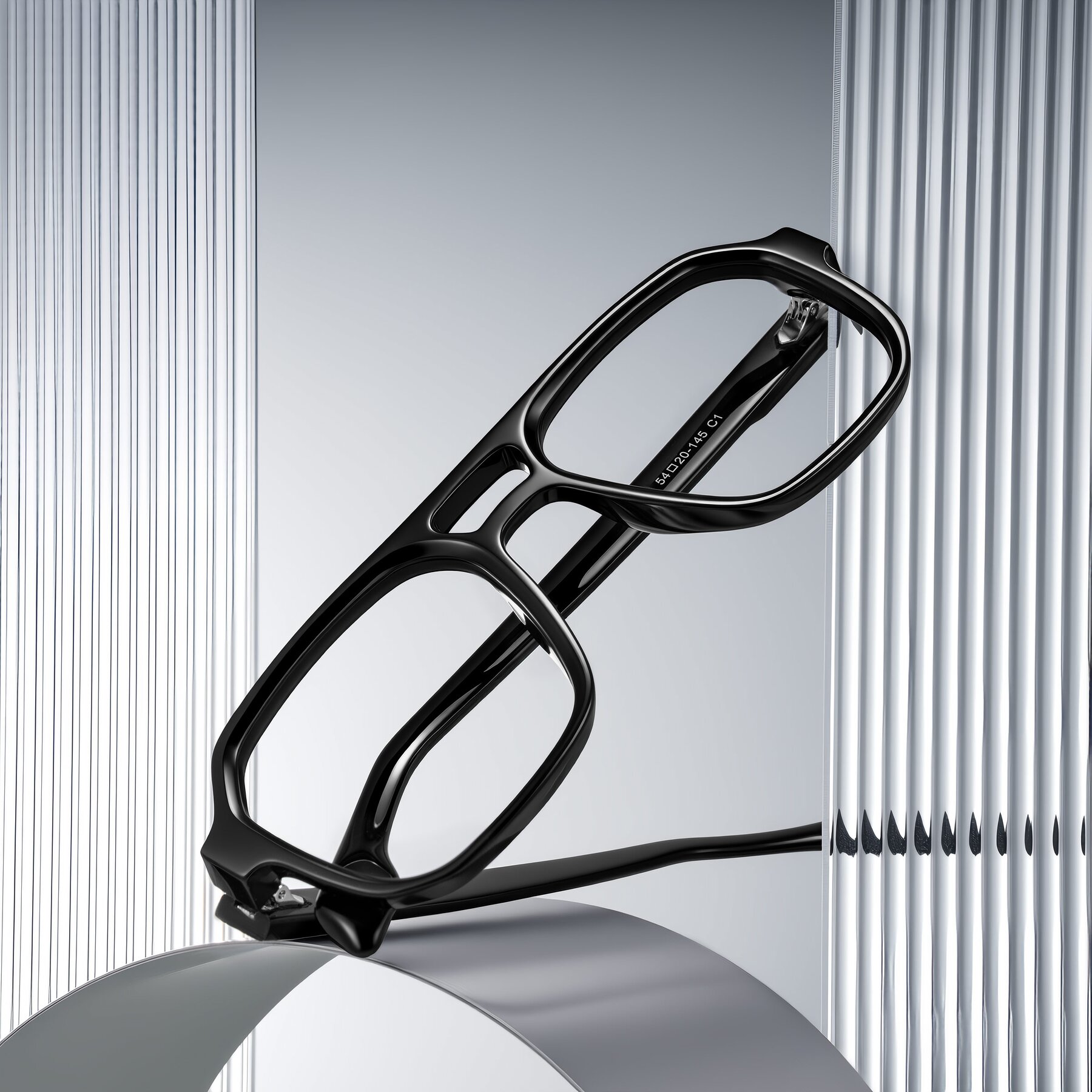 Lifestyle photography #1 of Beizaai in Black with Clear Eyeglass Lenses