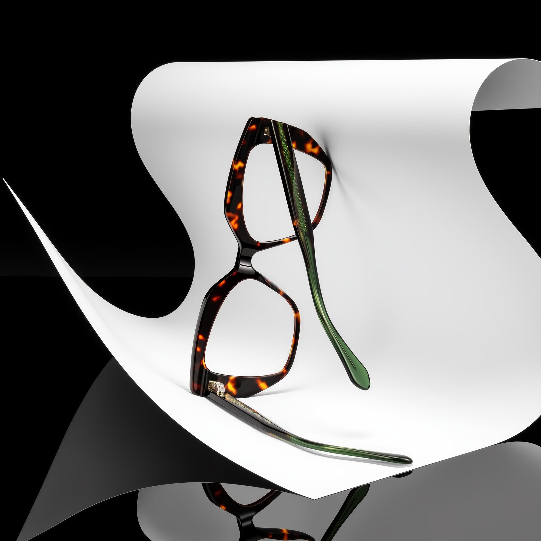 Women's lifestyle photography #2 of Arctic in Tortoise with Clear Eyeglass Lenses