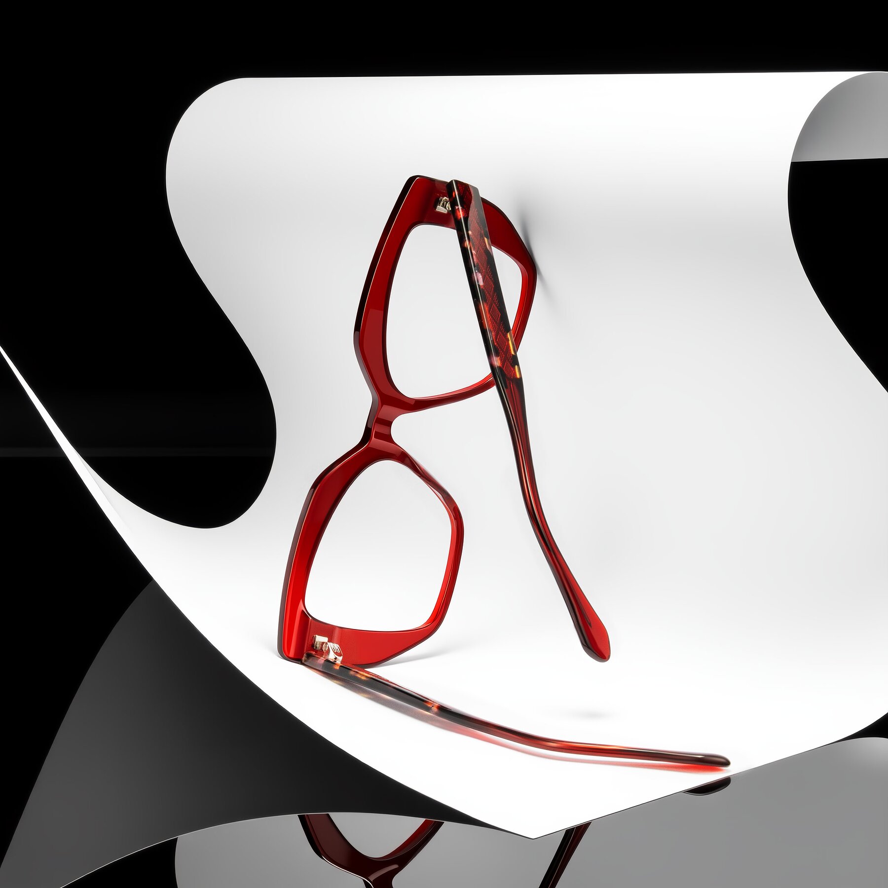 Women's lifestyle photography #2 of Arctic in Wine with Clear Eyeglass Lenses