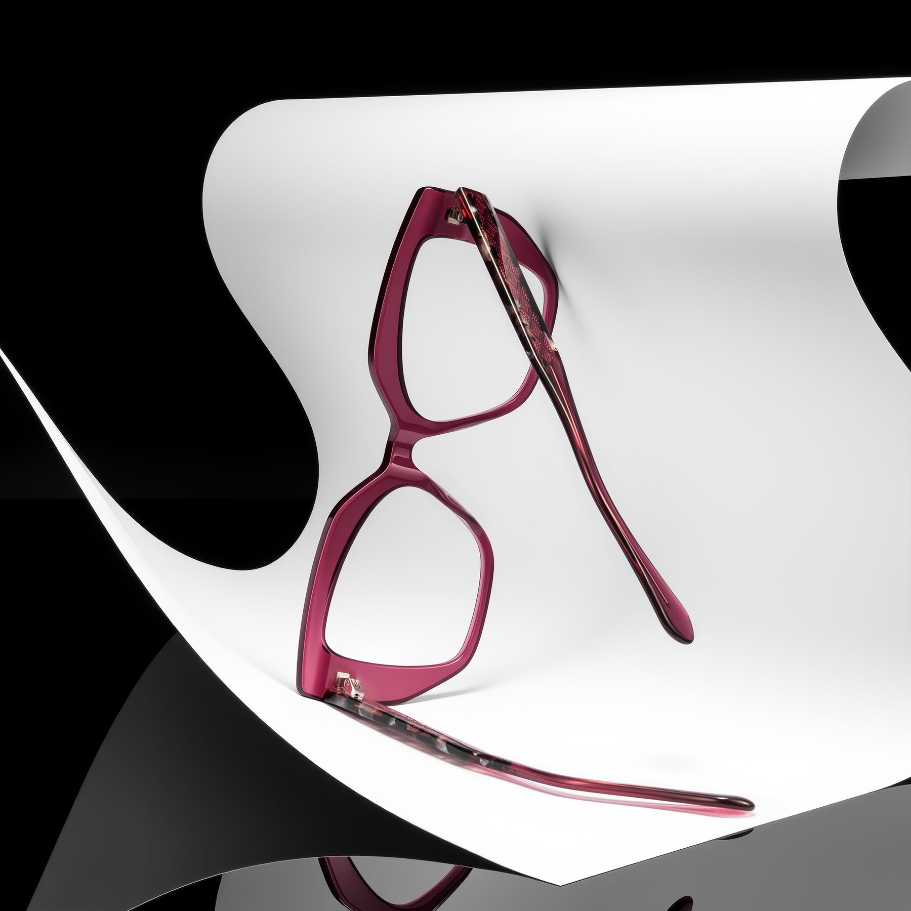 Women's lifestyle photography #1 of Arctic in Violet with Clear Eyeglass Lenses