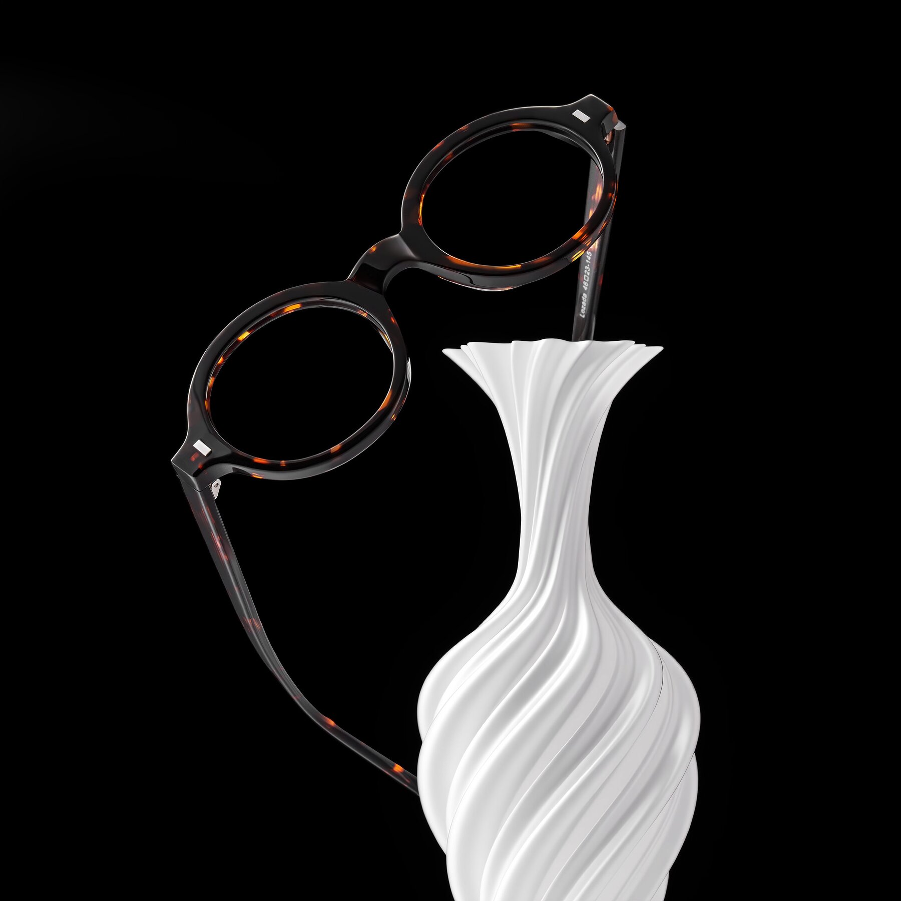 Lifestyle photography #1 of Lozada in Tortoise with Clear Reading Eyeglass Lenses
