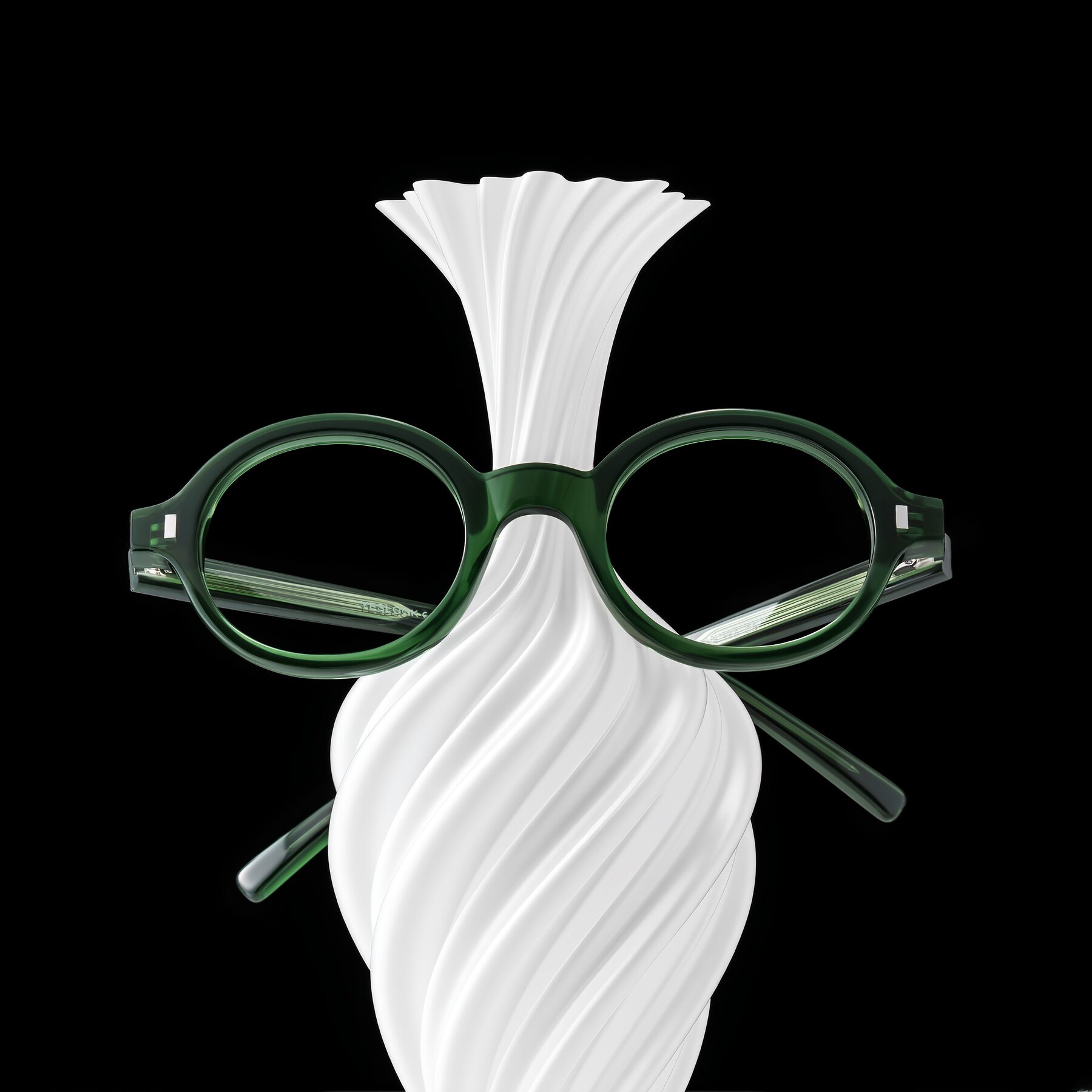 Lifestyle photography #1 of Lozada in Jade Green with Clear Eyeglass Lenses