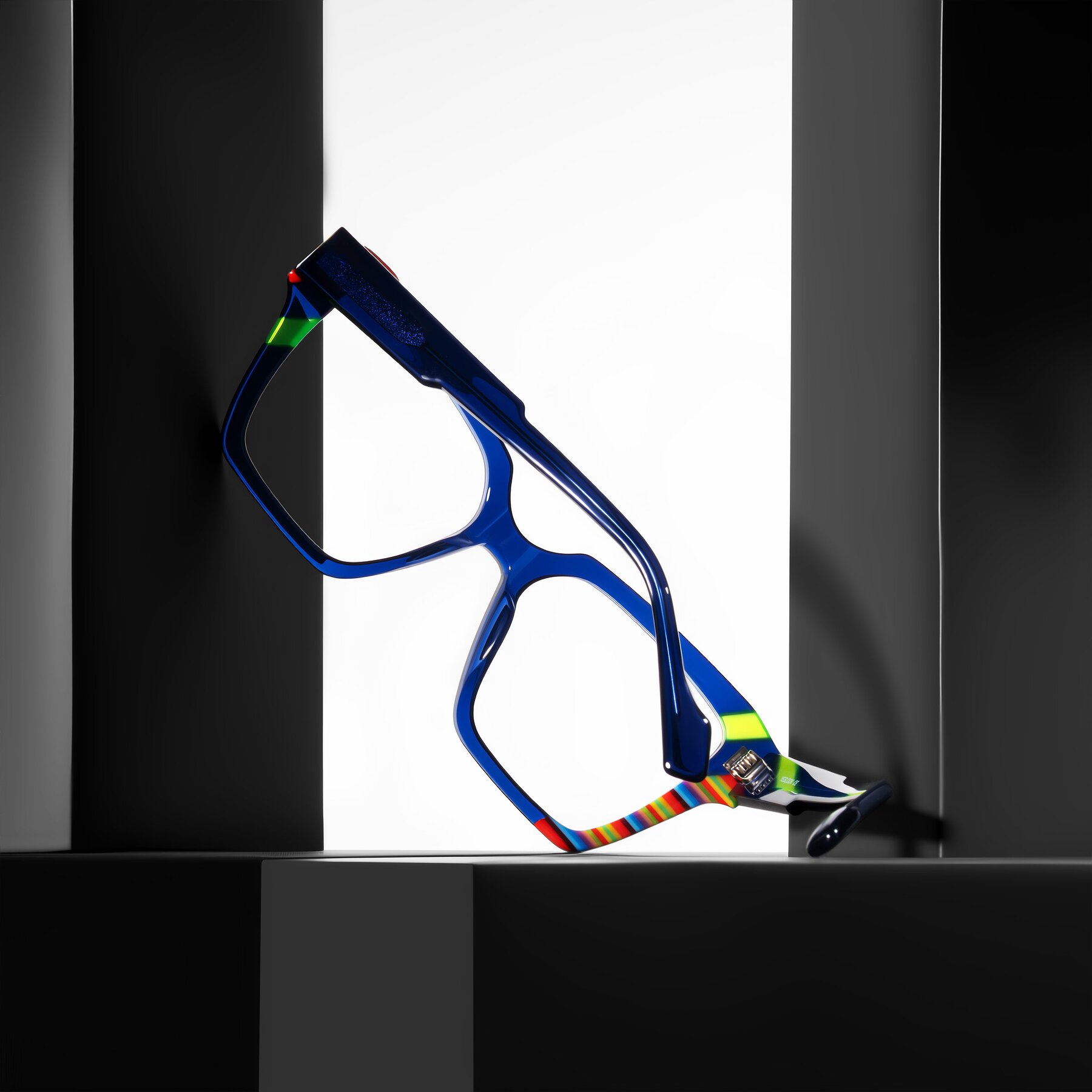 Lifestyle photography #2 of Widvale in Indigo Deco with Clear Eyeglass Lenses