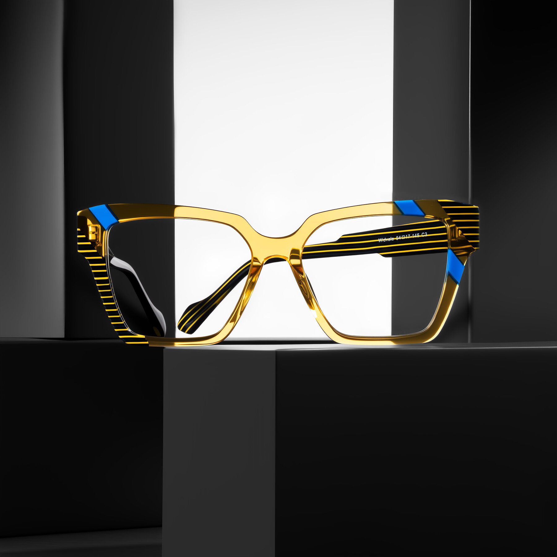 Lifestyle photography #1 of Widvale in Amber Deco with Clear Eyeglass Lenses