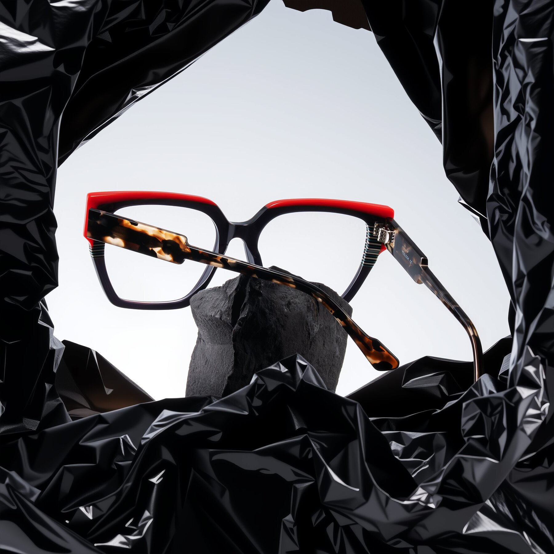 Lifestyle photography #1 of Delph in Crimson Track with Clear Eyeglass Lenses