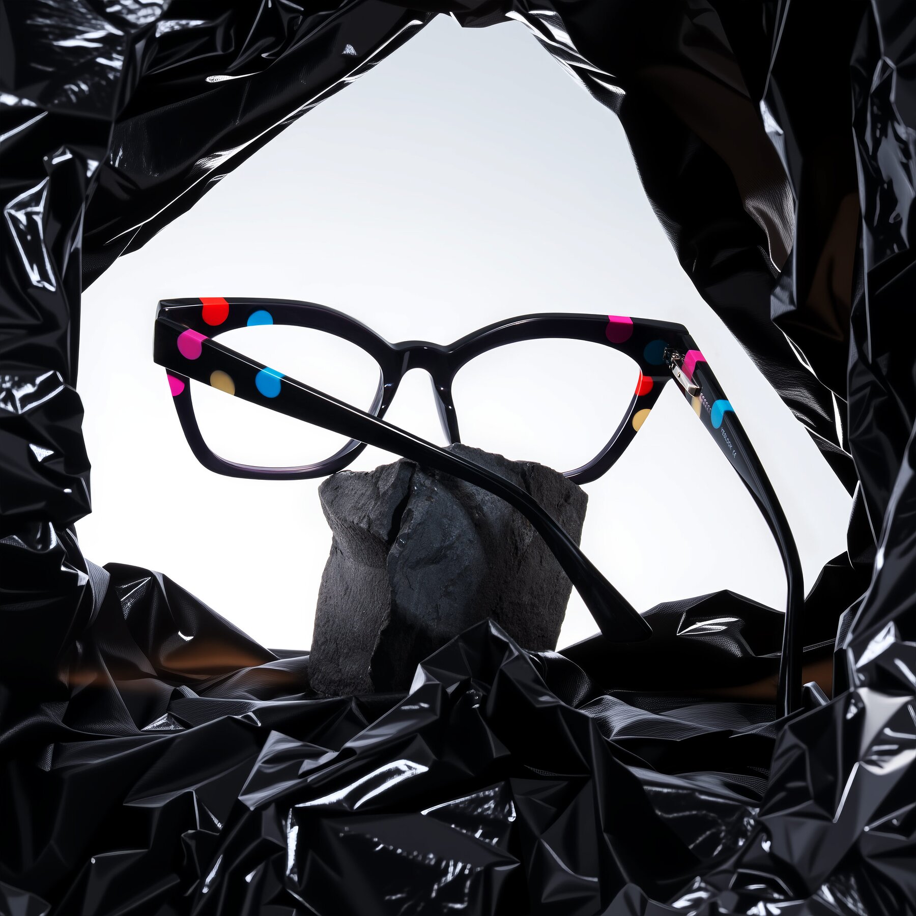 Lifestyle photography #1 of Falcon in Midnight Spots with Clear Eyeglass Lenses