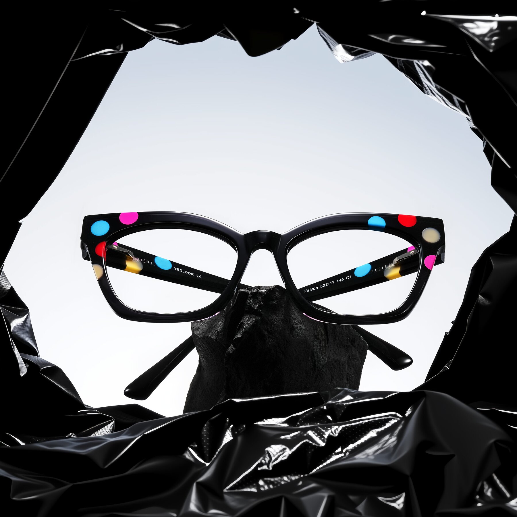 Lifestyle photography #2 of Falcon in Midnight Spots with Clear Eyeglass Lenses
