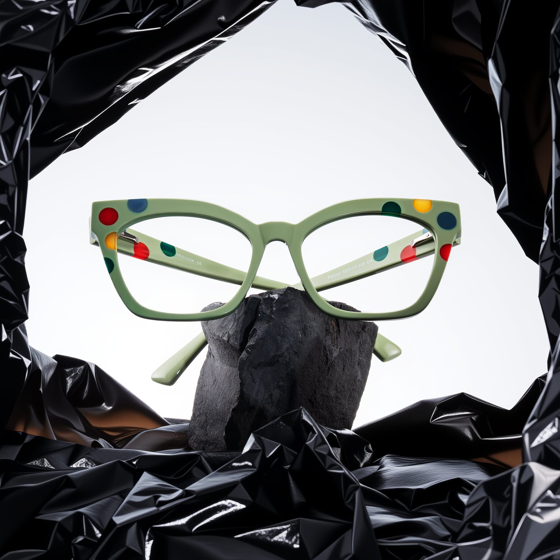 Lifestyle photography #1 of Falcon in Ladybug Red with Clear Eyeglass Lenses