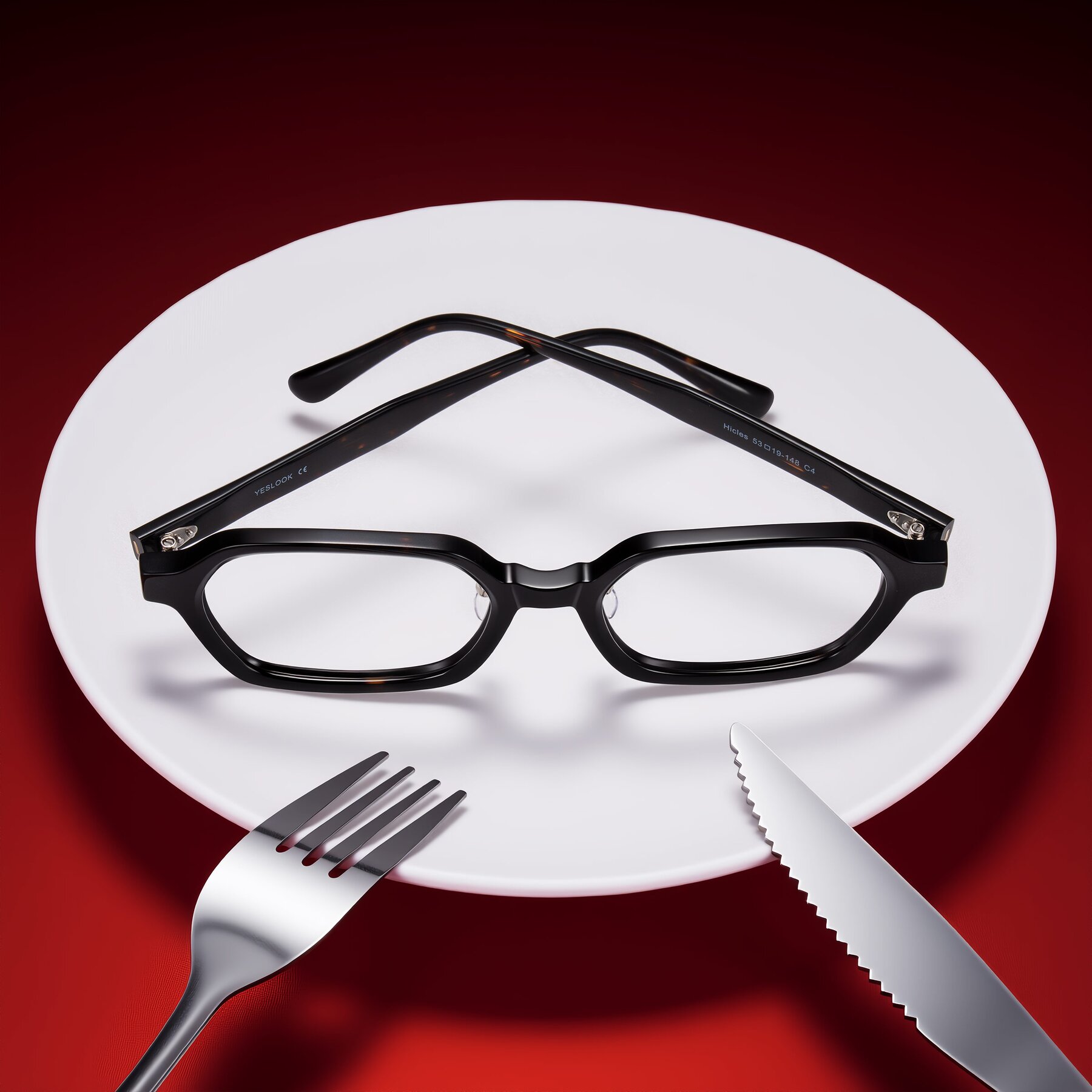 Lifestyle photography #2 of Hicles in Dark Tortoise with Clear Reading Eyeglass Lenses