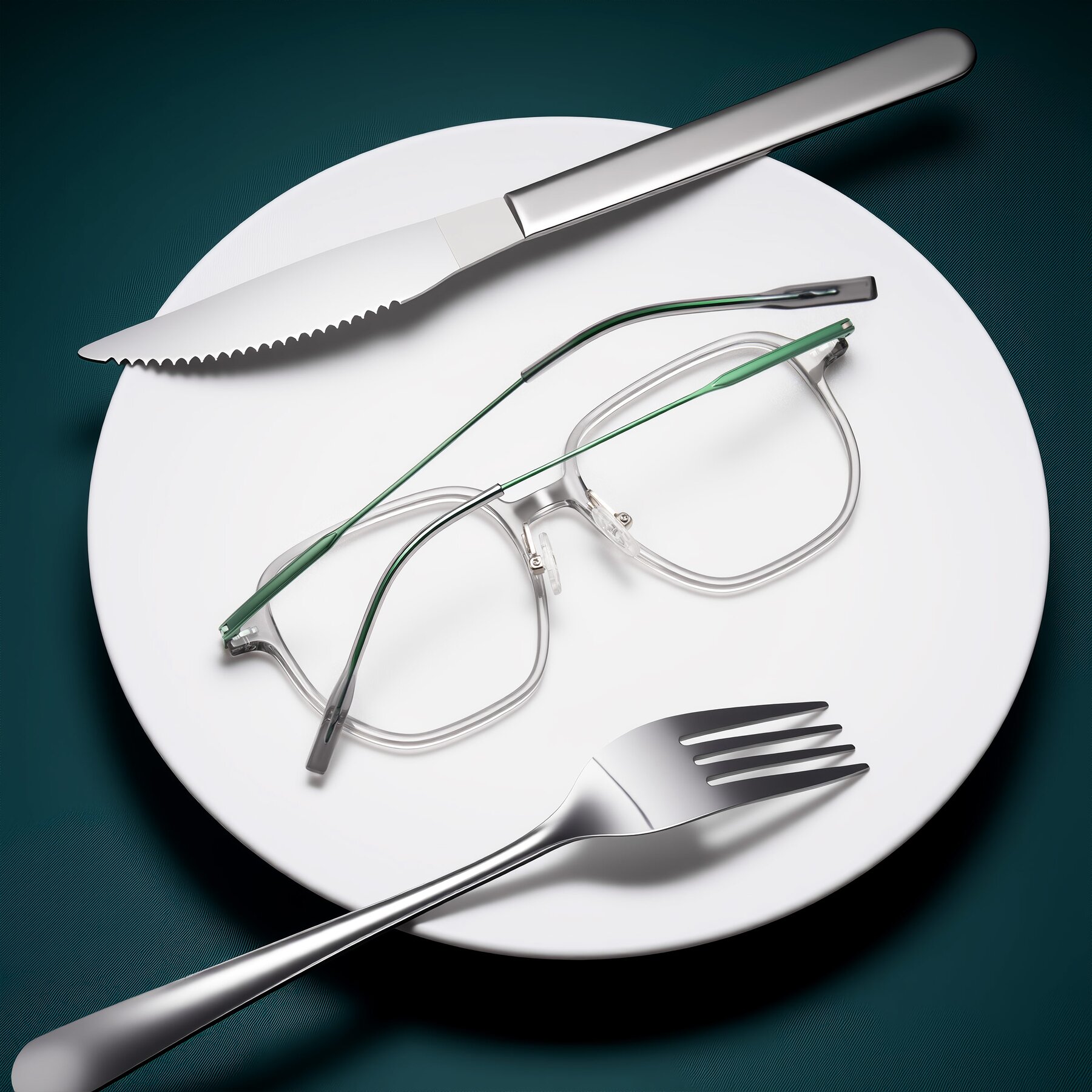 Lifestyle photography #1 of Tulsah in Transparent Gray with Clear Eyeglass Lenses