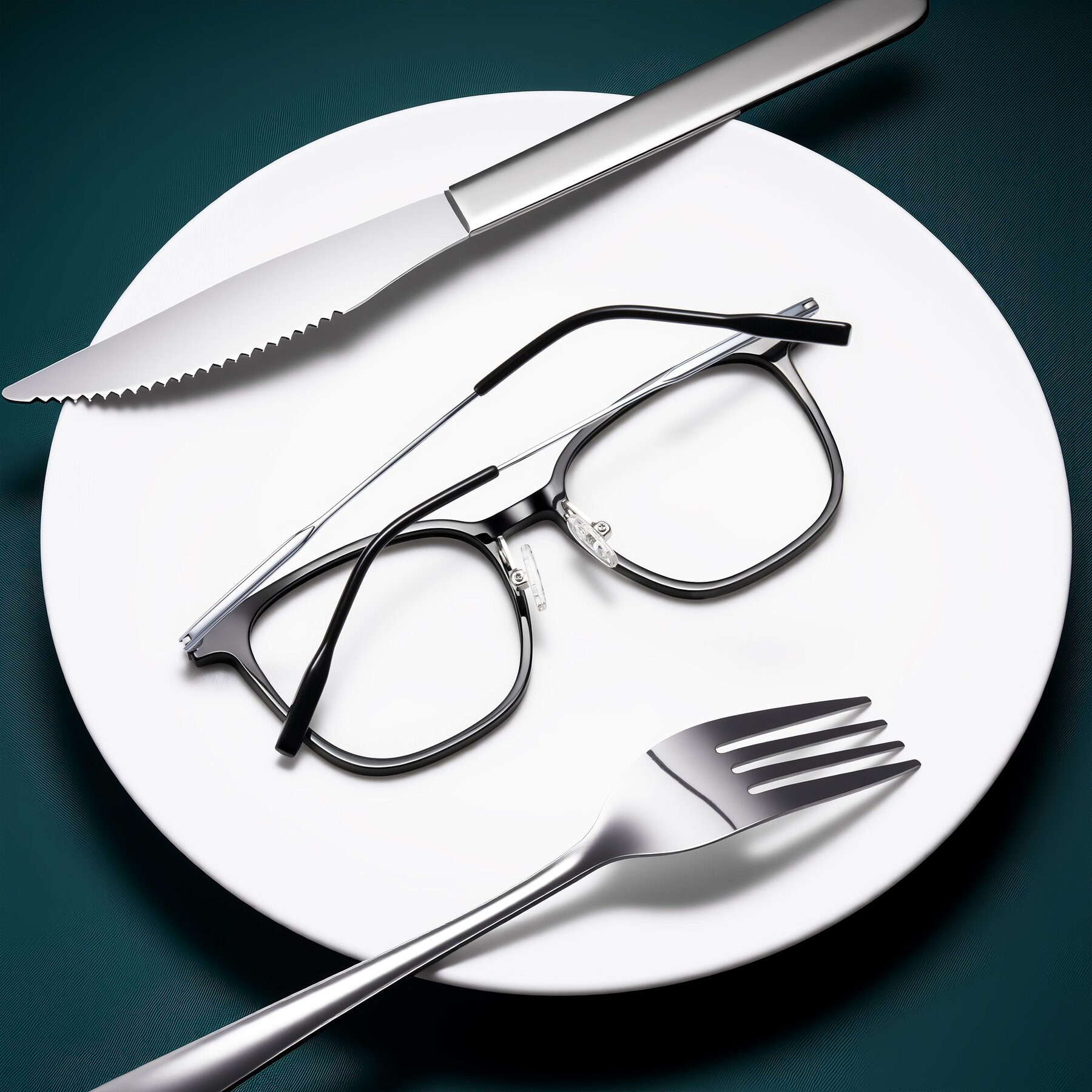 Lifestyle photography #2 of Oonk in Black with Clear Eyeglass Lenses