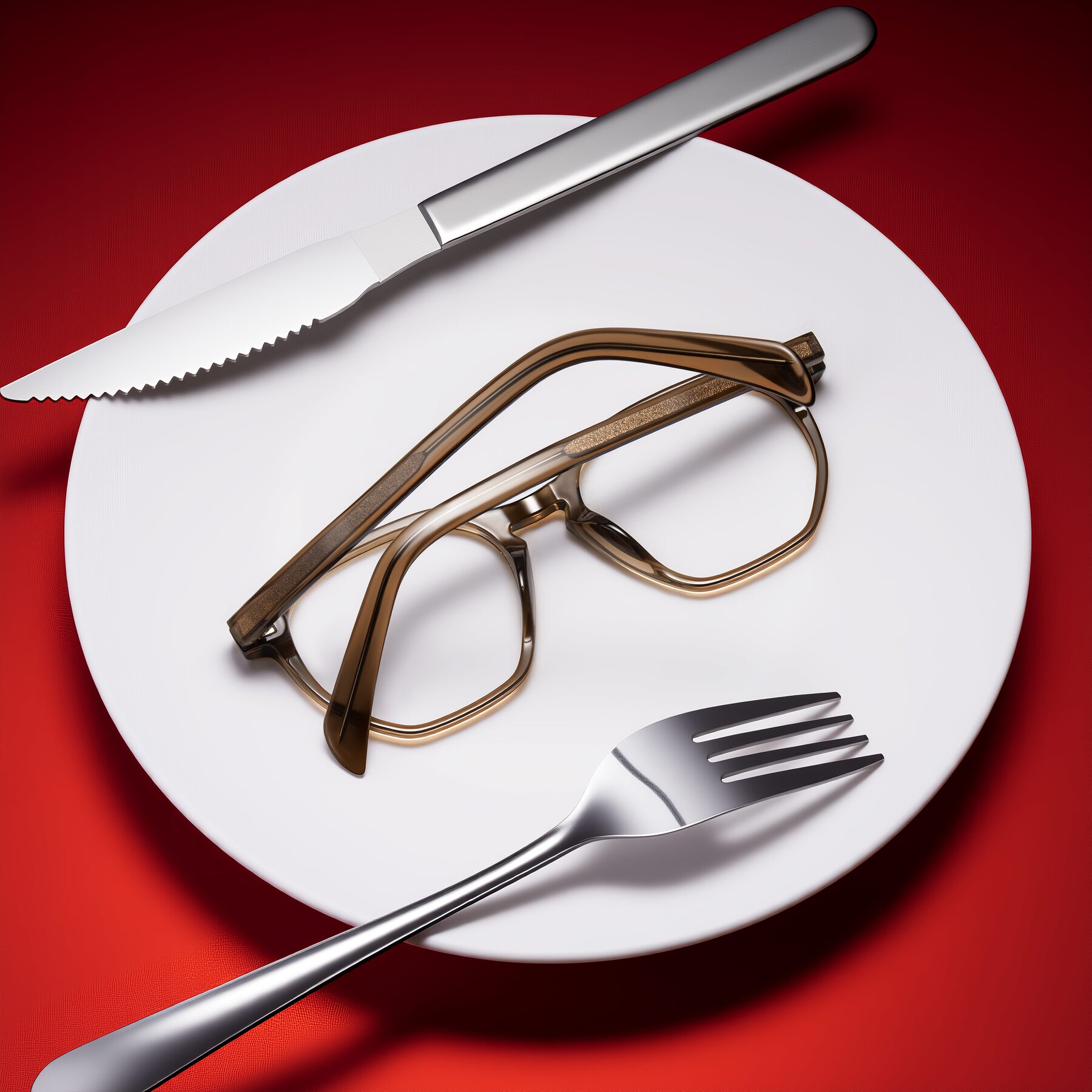 Lifestyle photography #1 of McKown in Brown with Clear Eyeglass Lenses