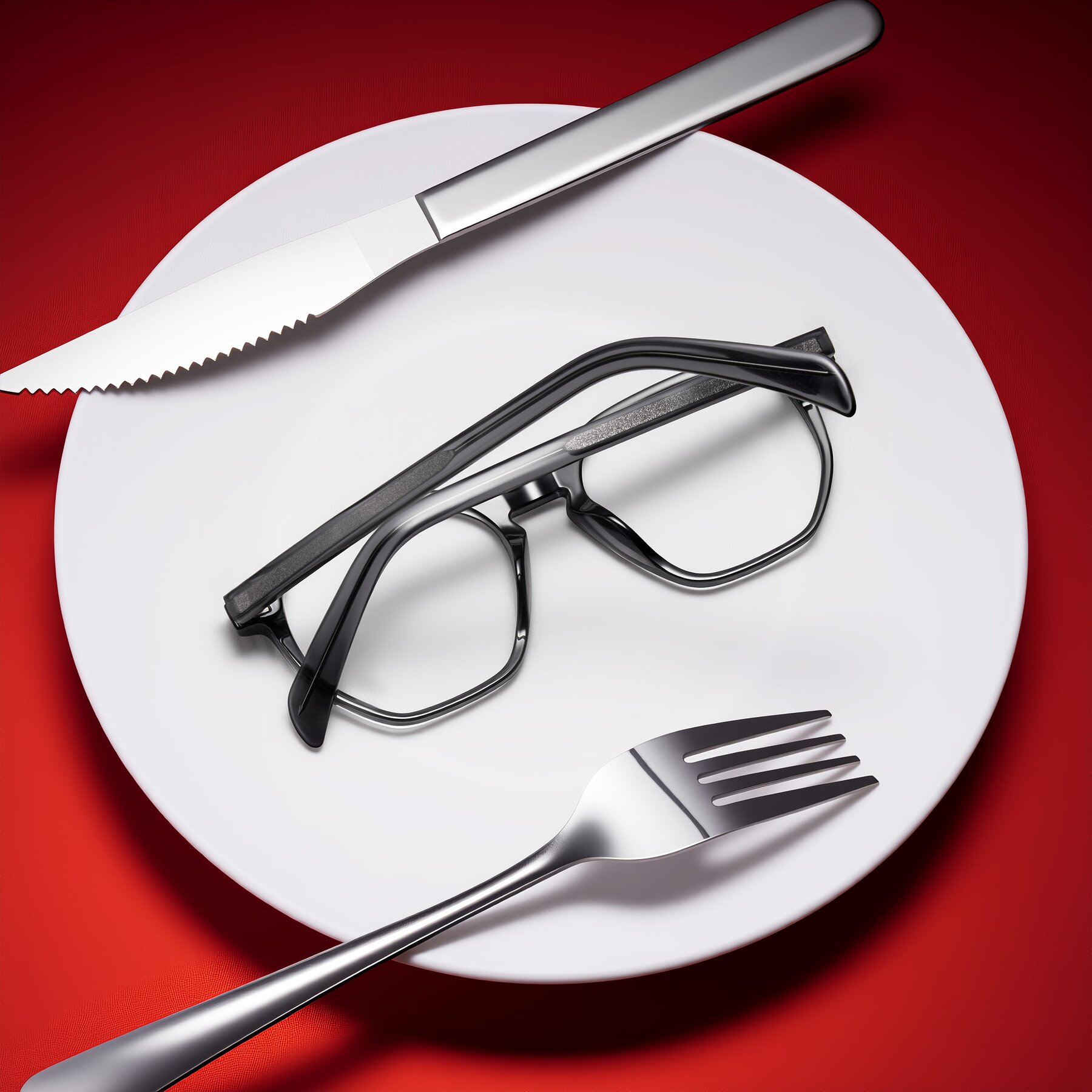 Lifestyle photography #1 of McKown in Gray with Clear Eyeglass Lenses