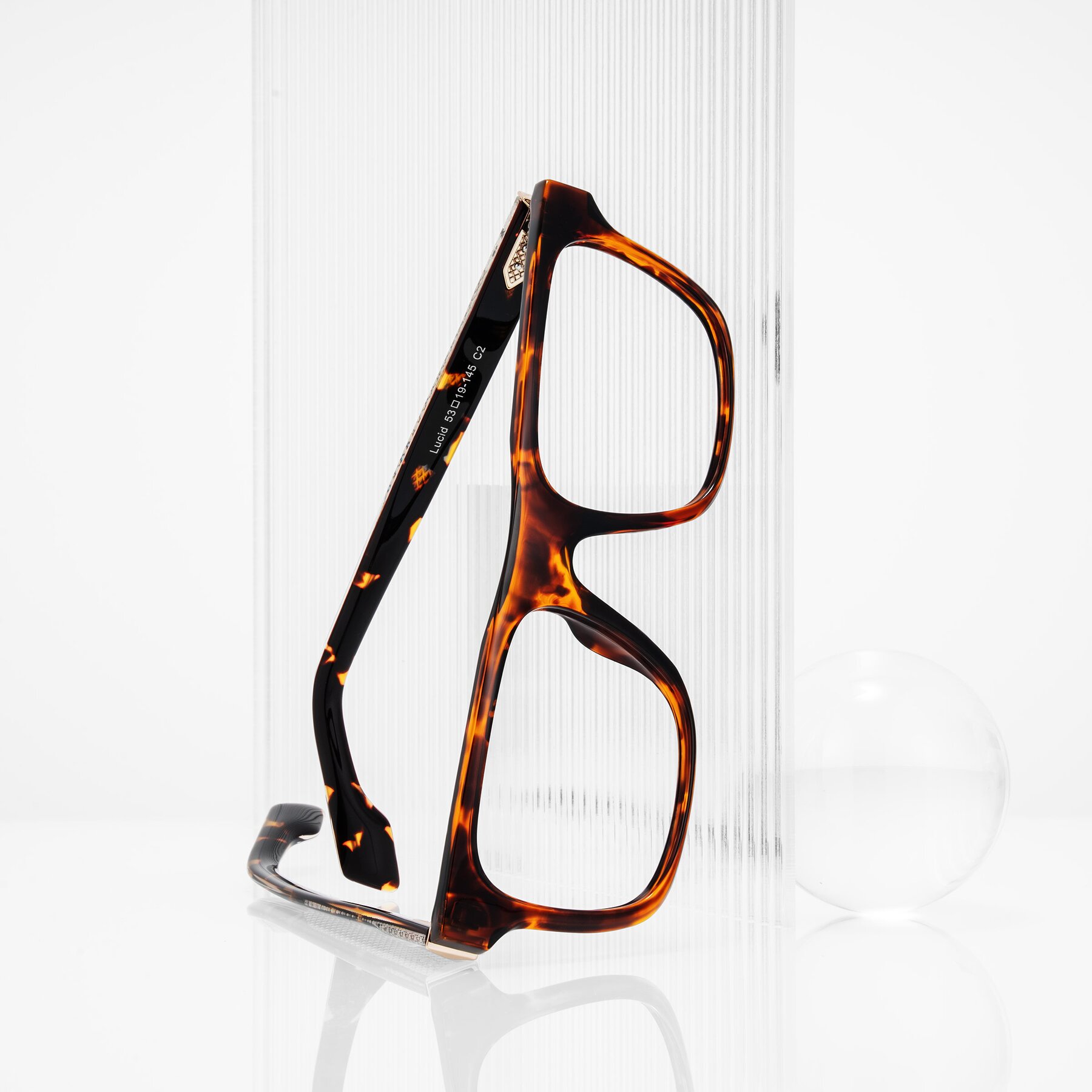 Lifestyle photography #1 of Lucid in Tortoise with Clear Eyeglass Lenses
