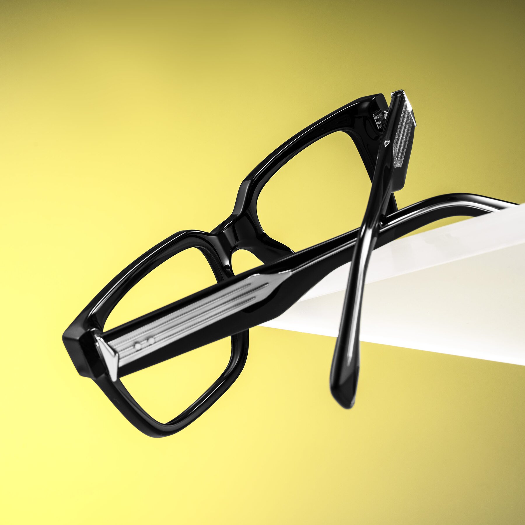 Lifestyle photography #2 of Nimble in Black with Clear Eyeglass Lenses